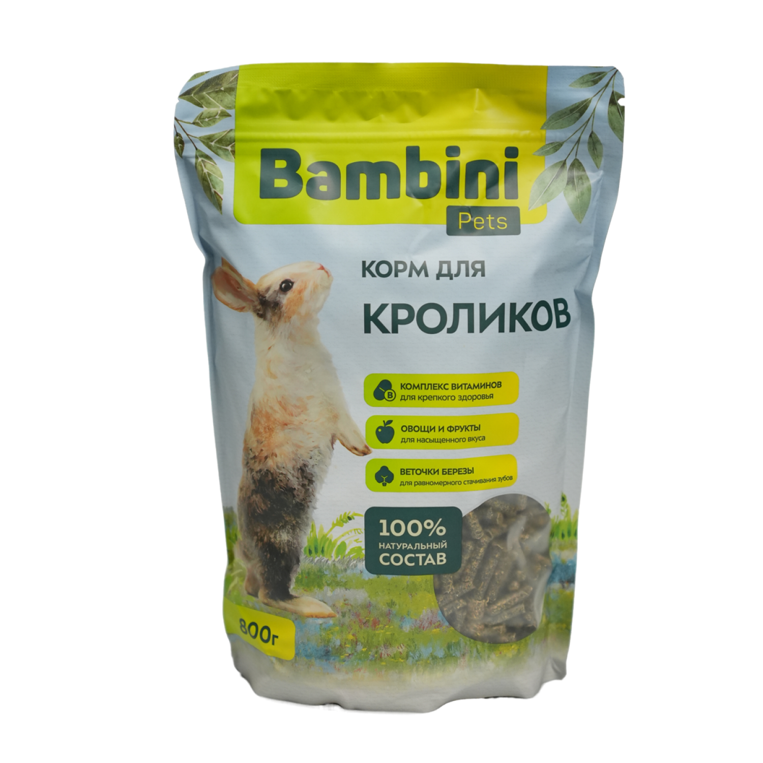 Корм Bambini Pets для кроликов, 800 г