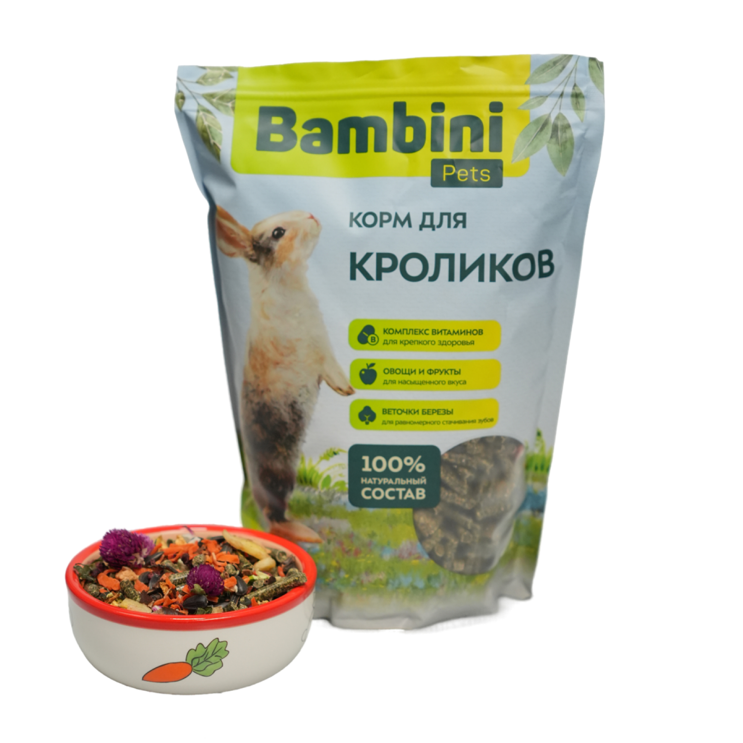 Корм Bambini Pets для кроликов, 800 г