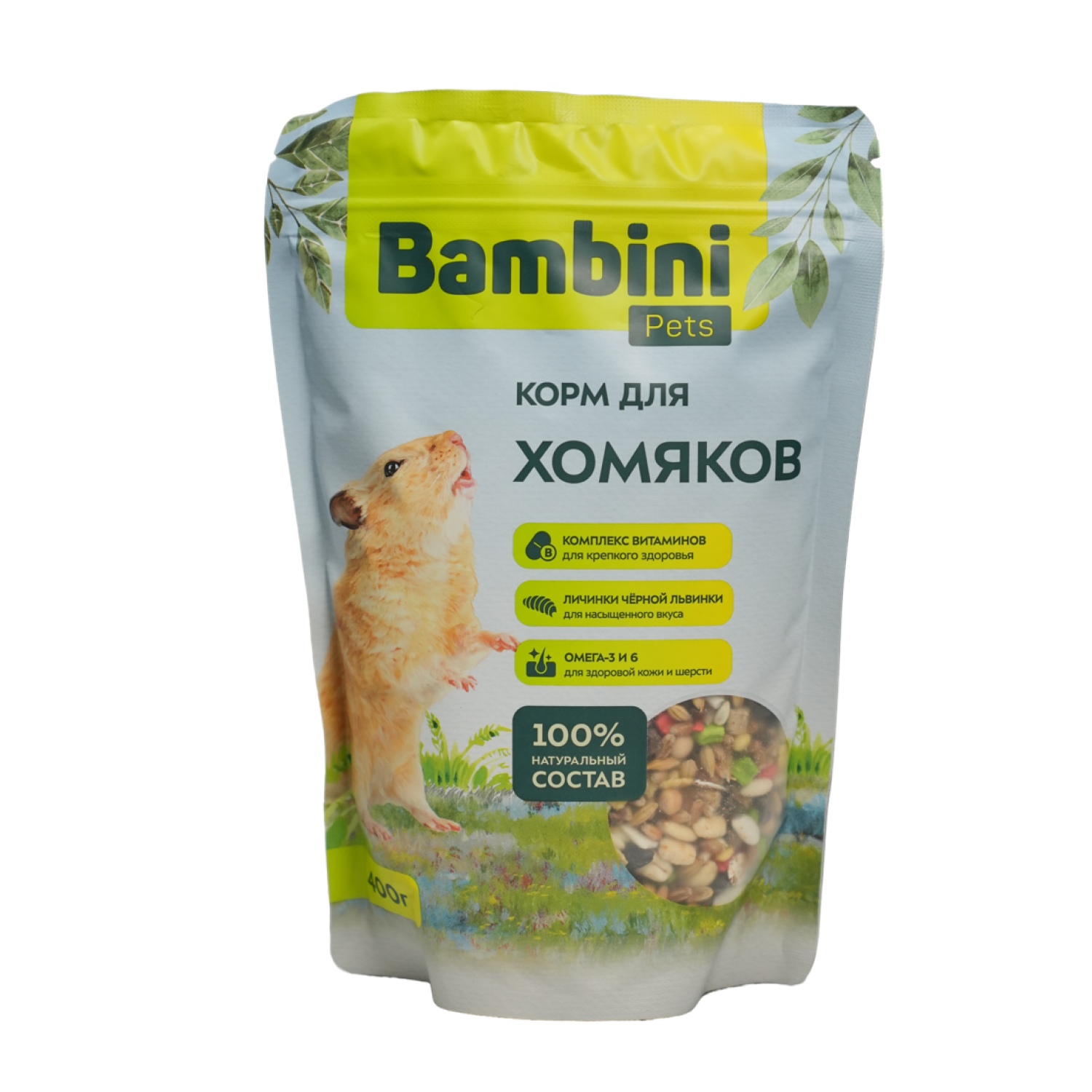 Корм Bambini Pets для хомяков, 400 г