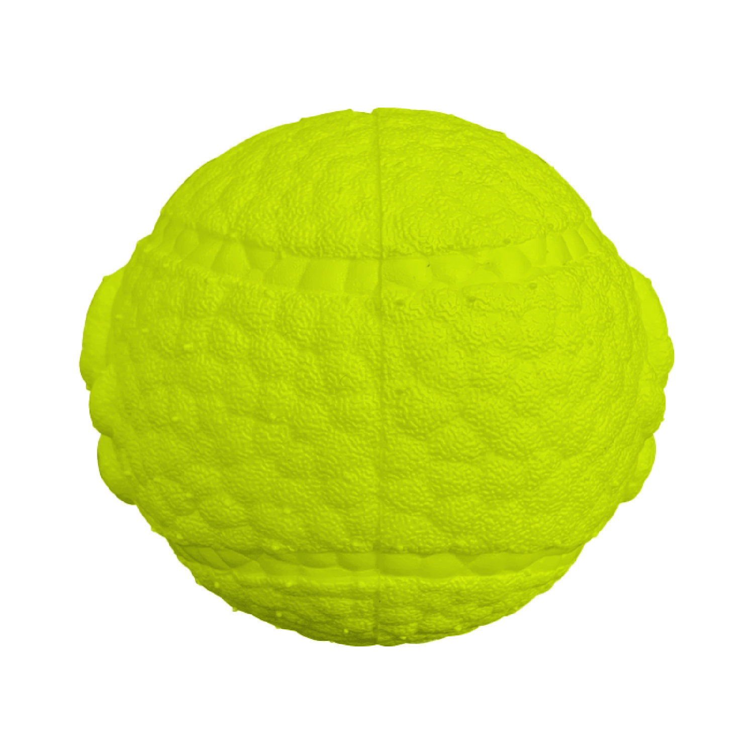 Игрушка Mr.Kranch для собак Мяч с лапкой 8 см неоновая желтая