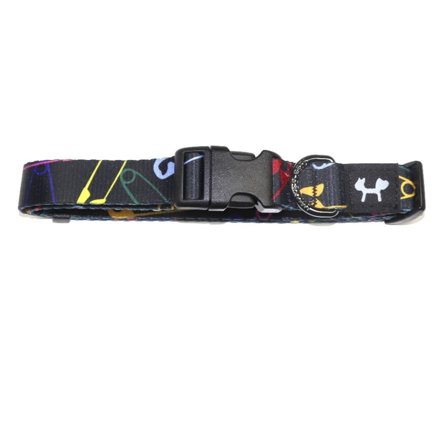 Ошейник United Pets для собак Complete me L 25 x 430/730mm, черный с разноцветными булавками СКИДКА 30%