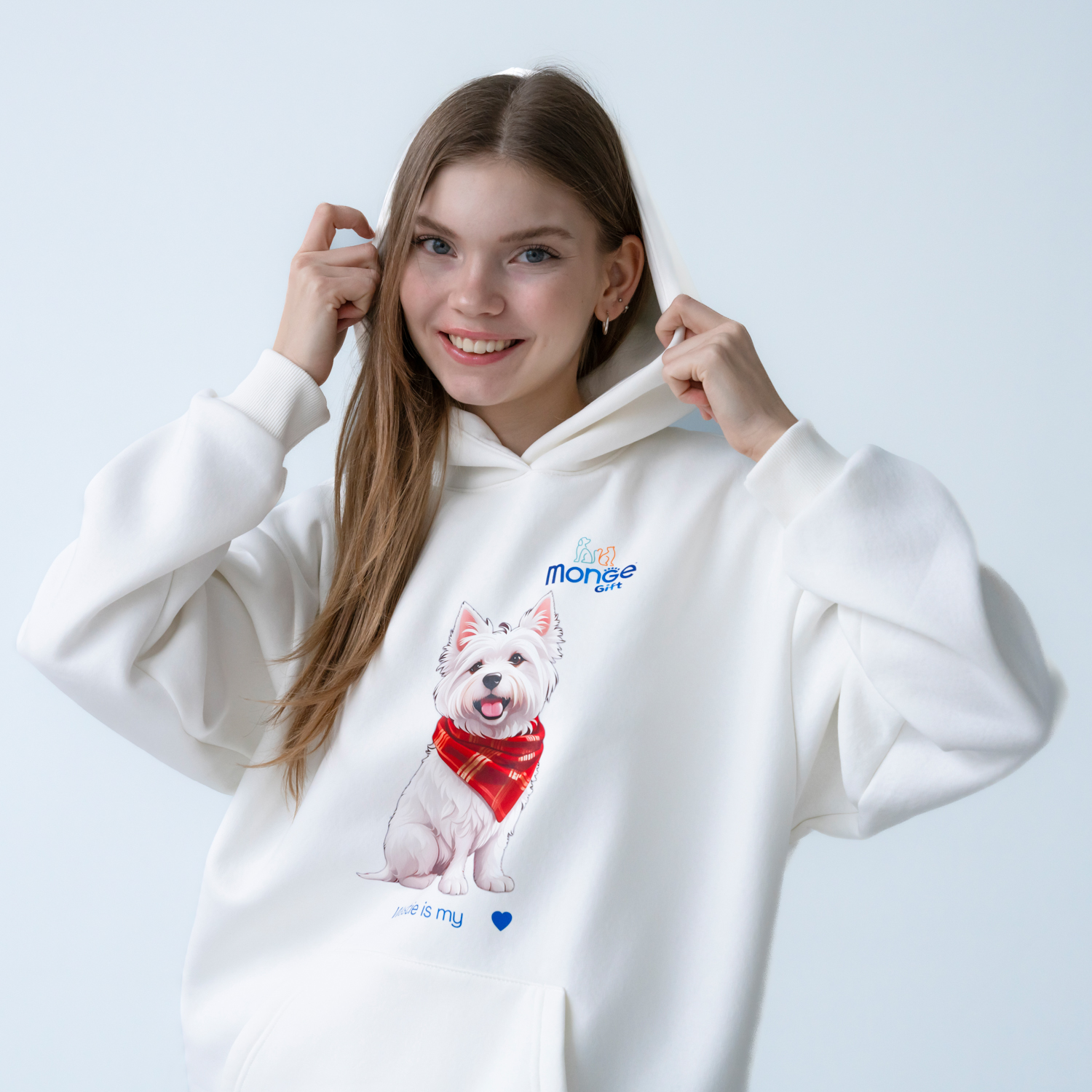 Худи AVALON вестхайленд / сливочно белый Monge Gift M