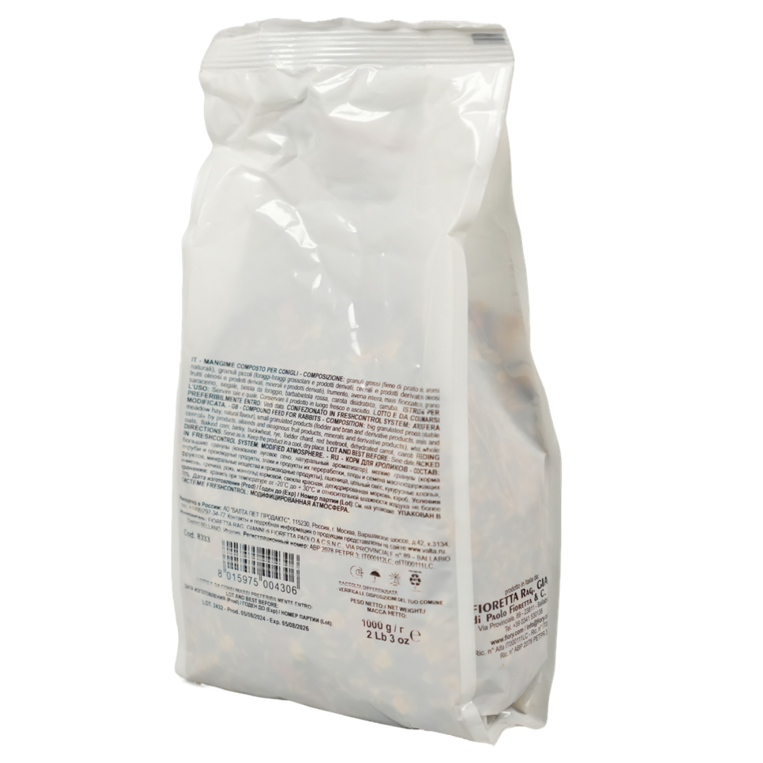 FIORY корм для кроликов Pet Farm 1 кг