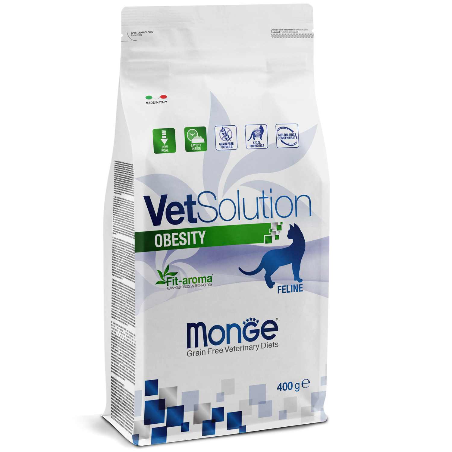 Ветеринарная диета Monge VetSolution Cat Obesity Обесити для кошек при избыточном весе 400 г