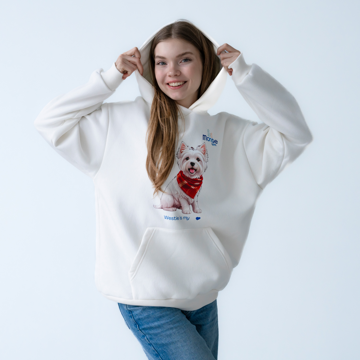 Худи AVALON вестхайленд / сливочно белый Monge Gift XL