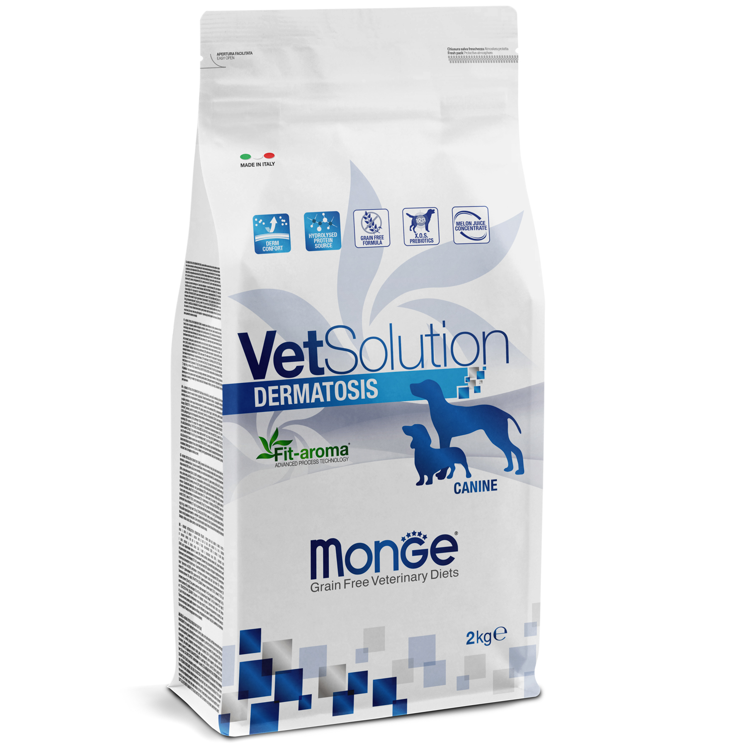 Ветеринарная диета Monge VetSolution Dog Dermatosis Дерматозис для собак при заболеваниях кожи 2 кг
