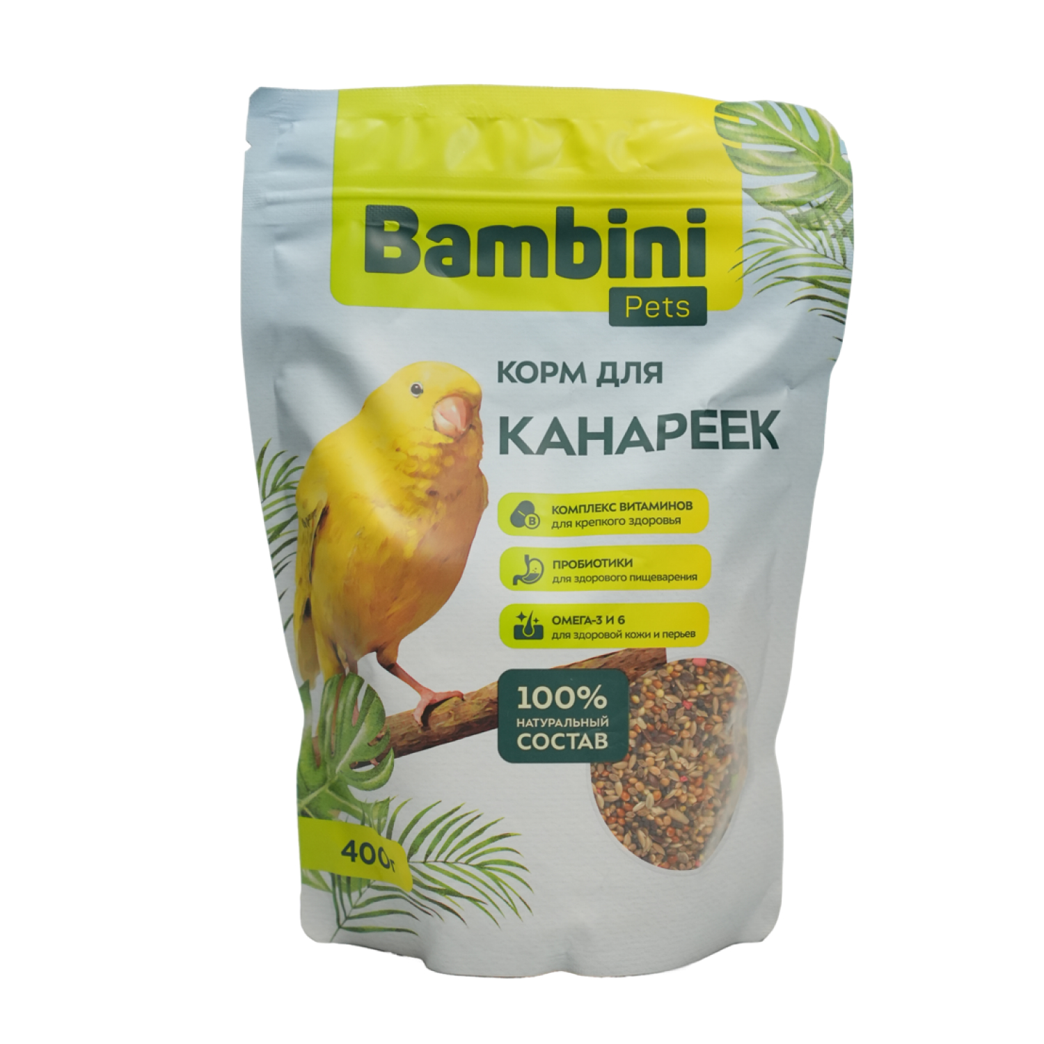 Корм Bambini Pets для канареек, 400 г