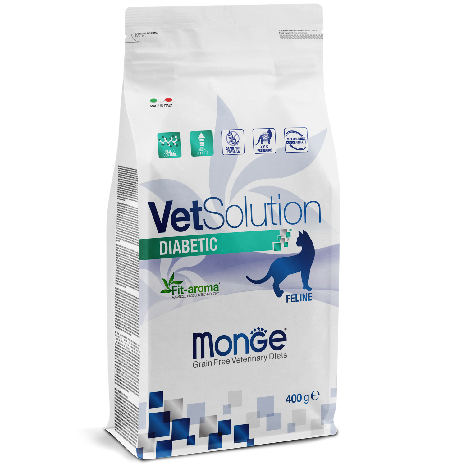 Ветеринарная диета Monge VetSolution Cat Diabetic Диабетик для кошек при сахарном диабете 400 г