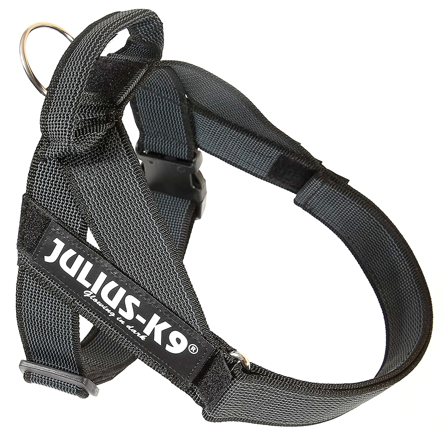JULIUS-K9 шлейка для собак Ремни Color & Gray IDC® 0 (57-74см / 14-25кг), черный