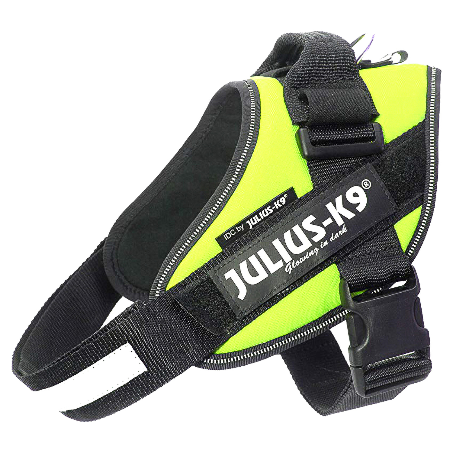 JULIUS-K9 шлейка для собак IDC®-Powerharness 3 (82-115см/ 40-70кг), зеленый неон JULIUS-K9 шлейка для собак IDC®-Powerharness 3 (82-115см/ 40-70кг), зеленый неон