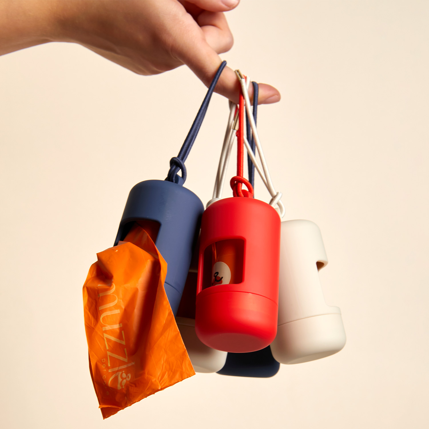 Muzzle Диспенсер для пакетов для выгула собак (Бежевый)