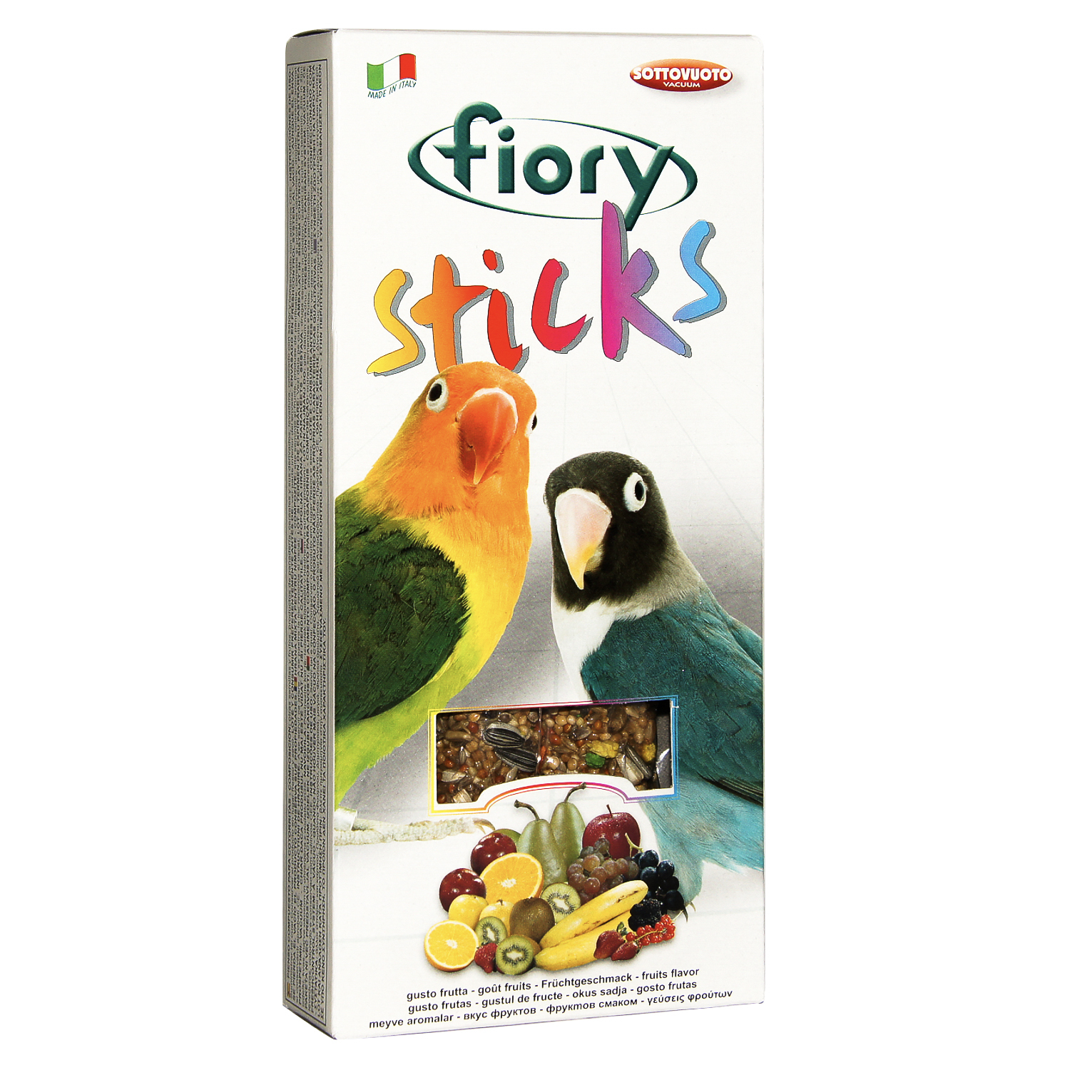 FIORY палочки для средних попугаев Sticks с фруктами 2х60 г