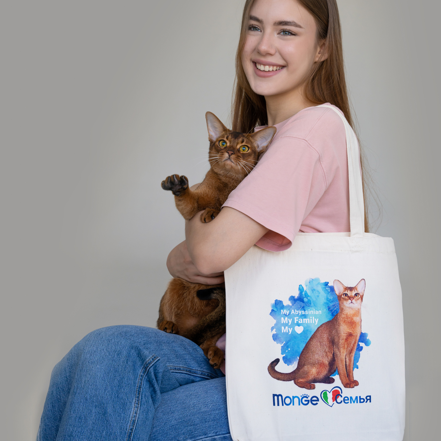 Monge Gift Shop collection 2023 шоппер Абиссиинская кошка