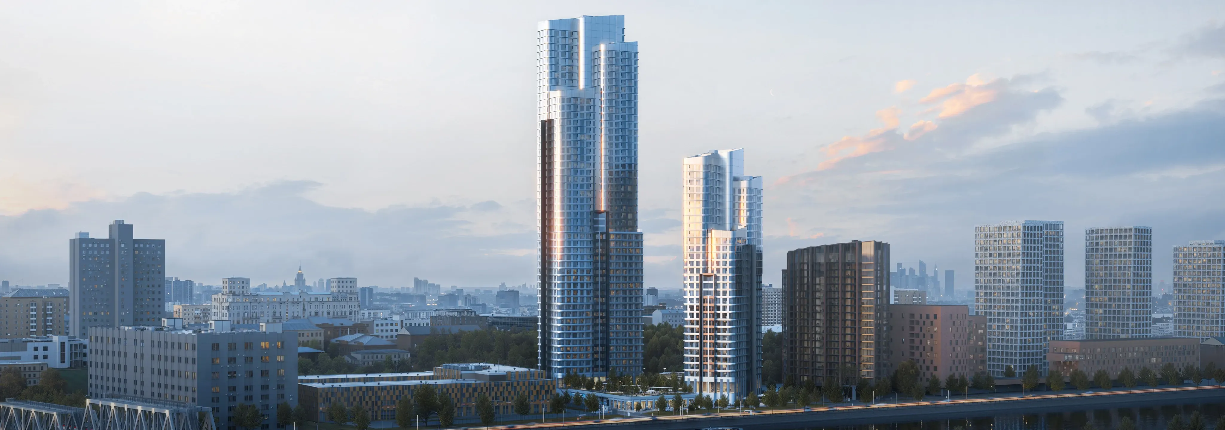 Рендер ЖК Stone Blik на Новоданиловской набережной