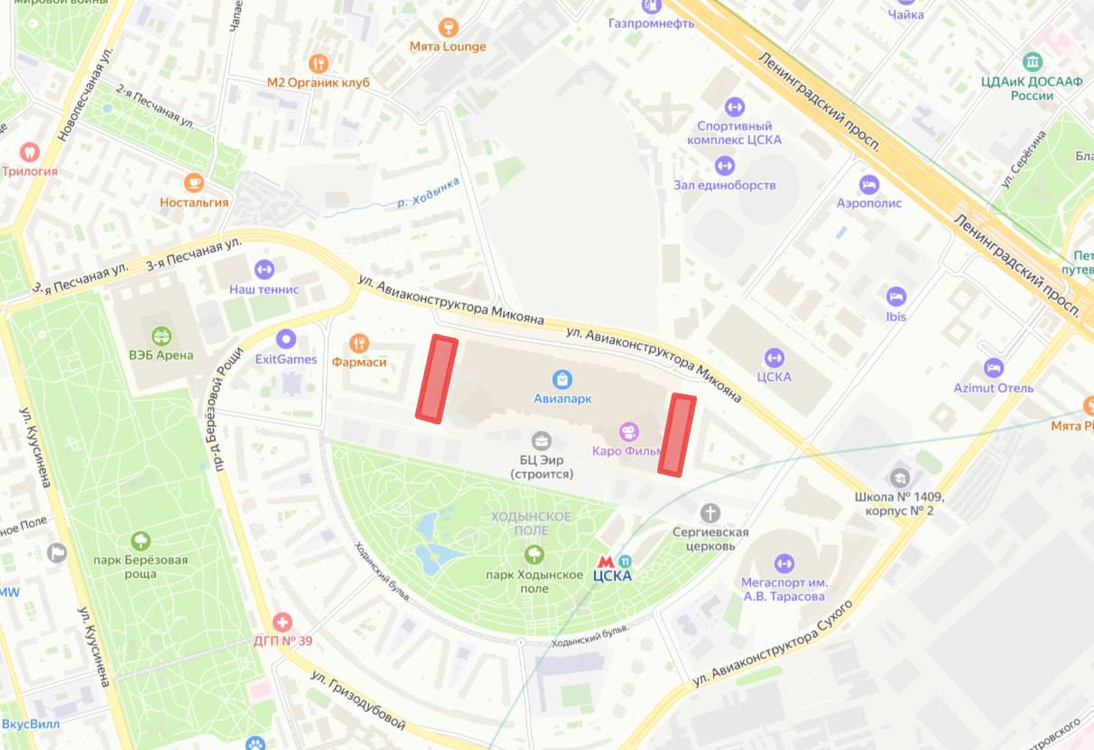 Пустые офисные этажи в бизнес-центре класса А