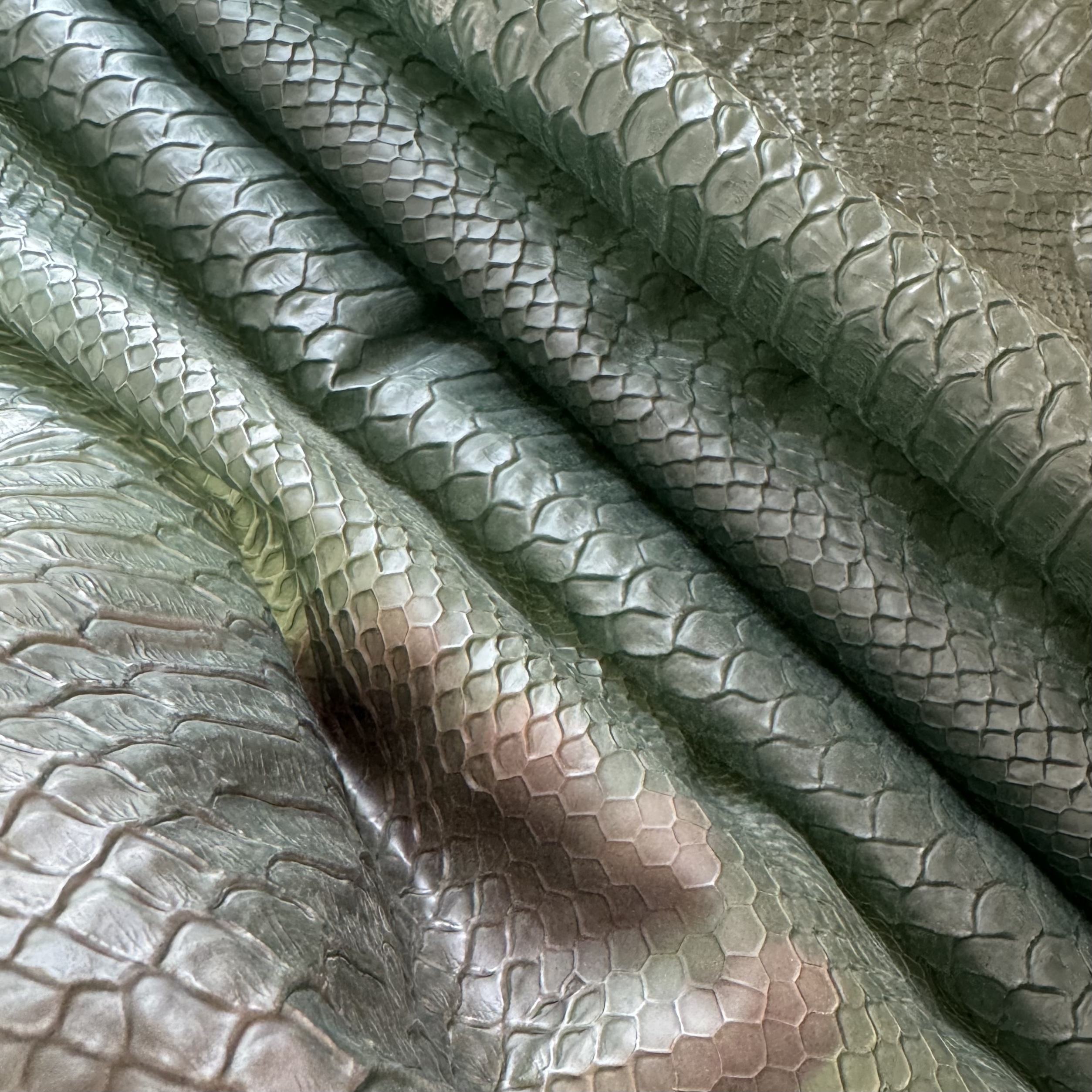 ТПУ пленка змея, зеленый