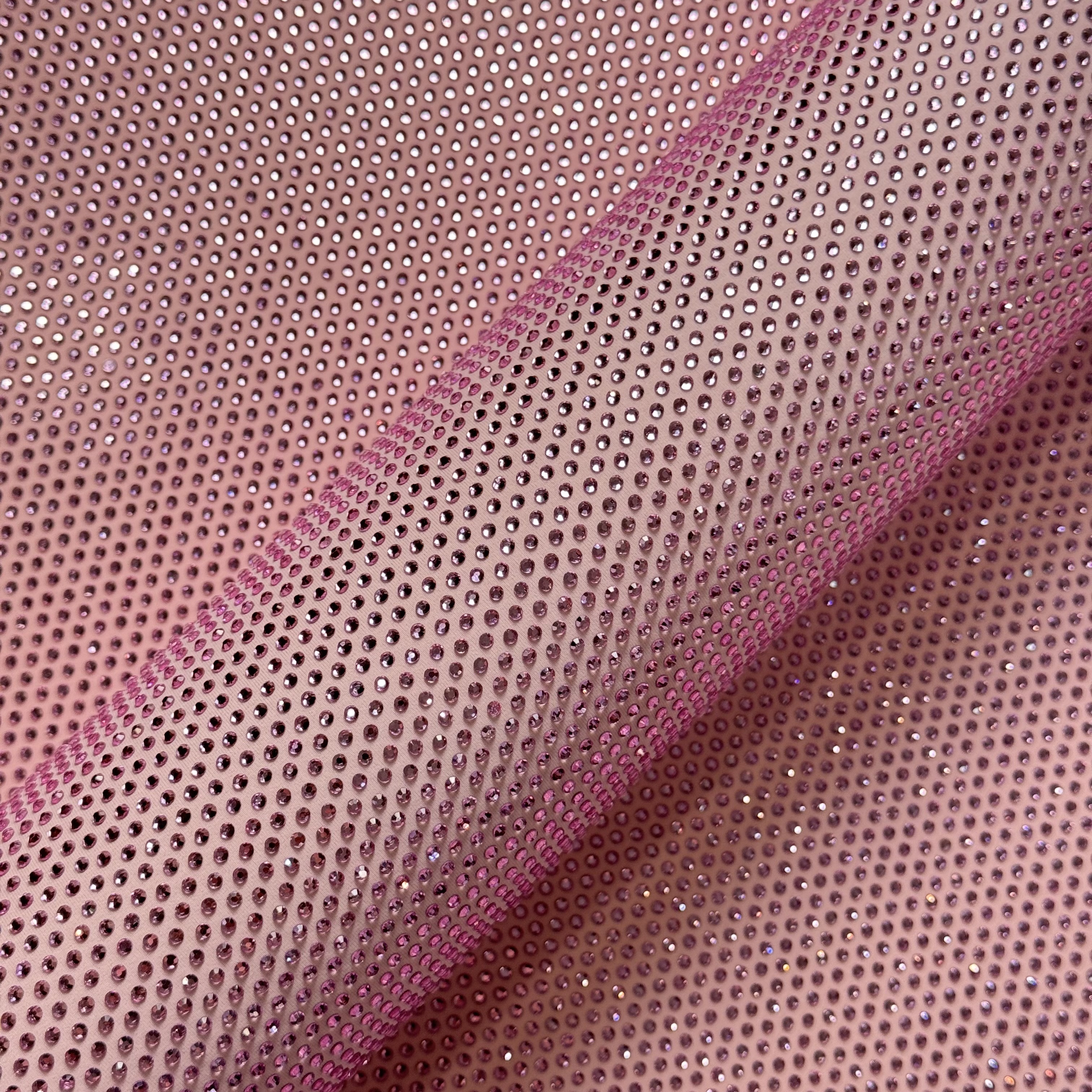 Бифлекс с кристаллами SS10 LIGHT ROSE, светло-розовый