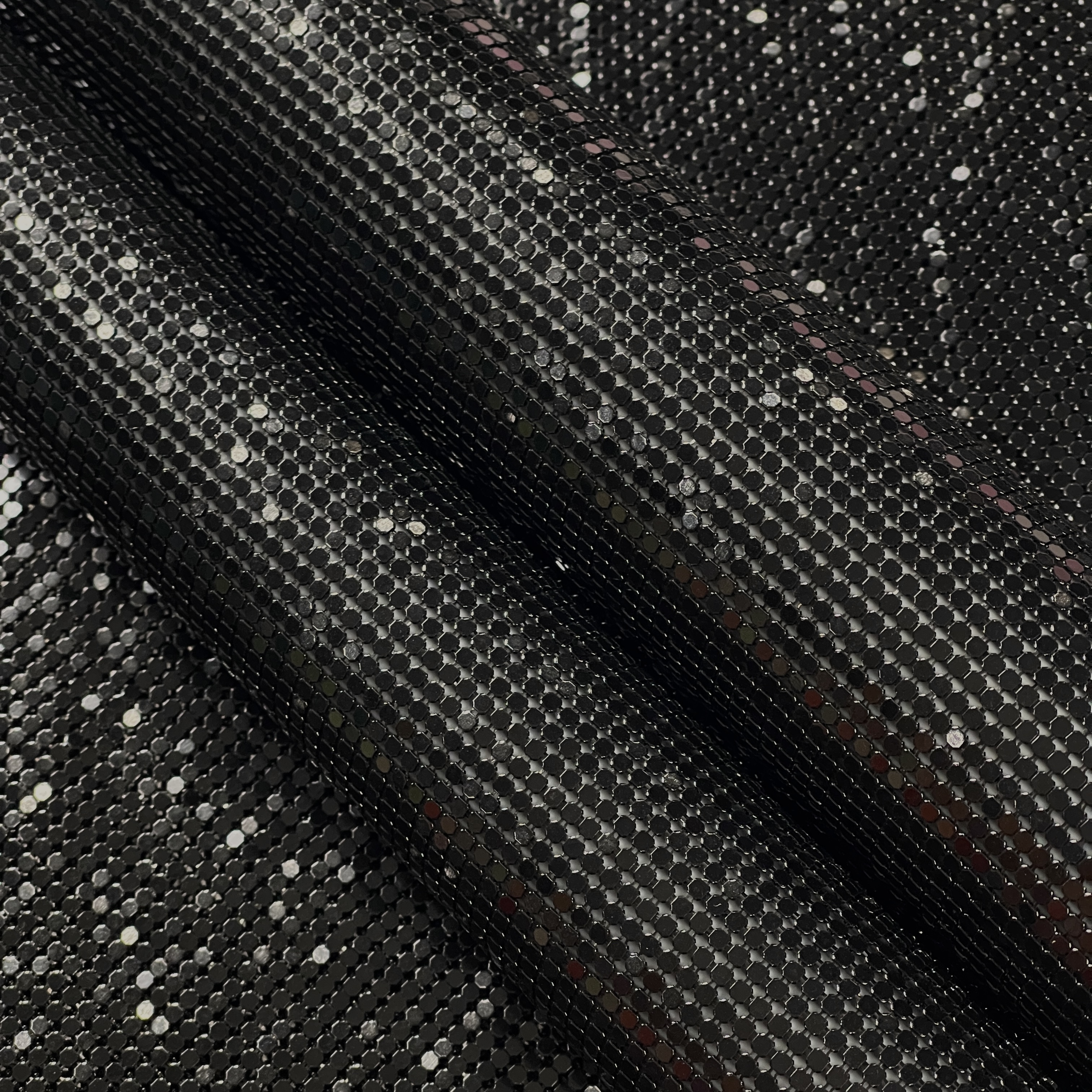 Кольчуга металл, 3 мм, черный глянец