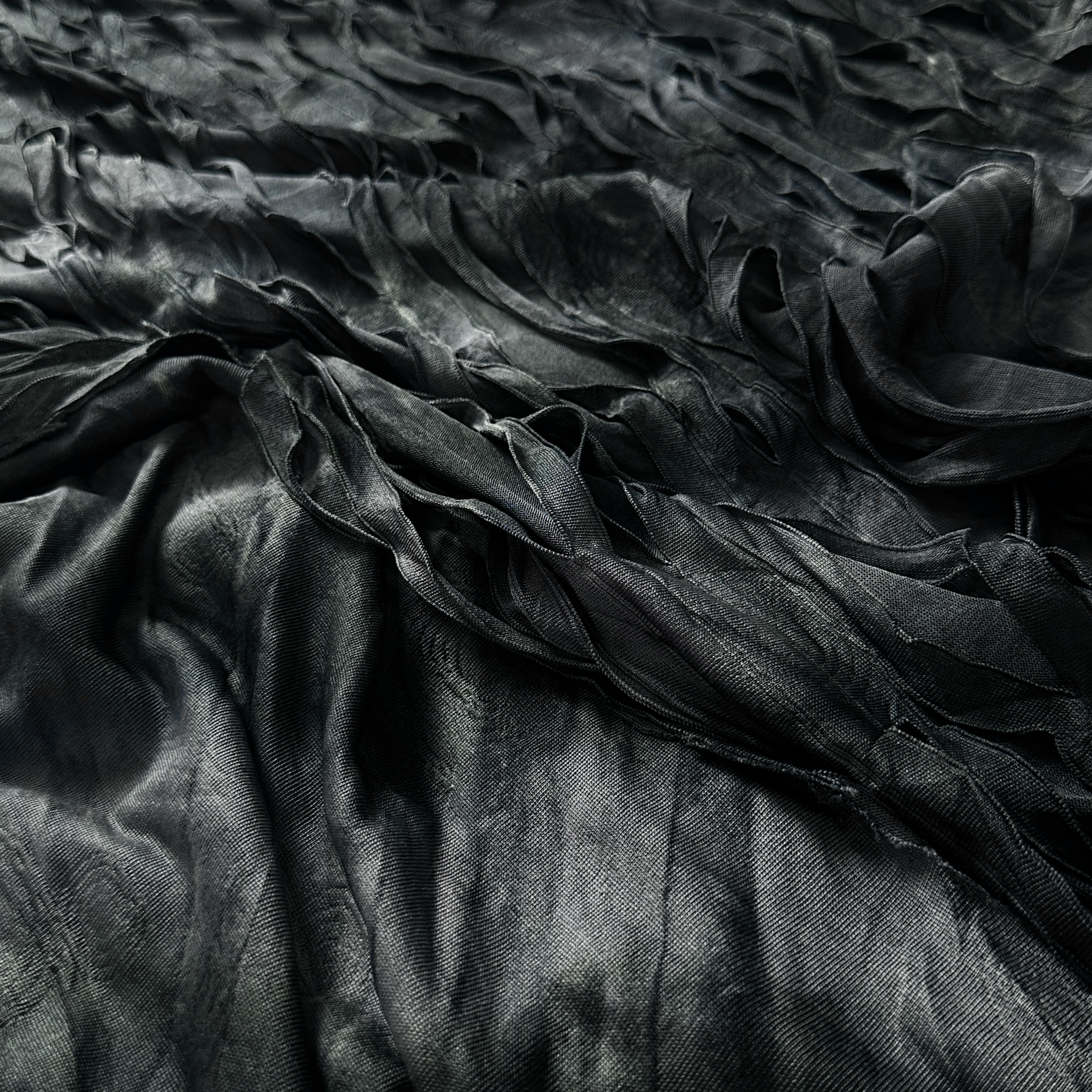 Трикотаж гранж, графит