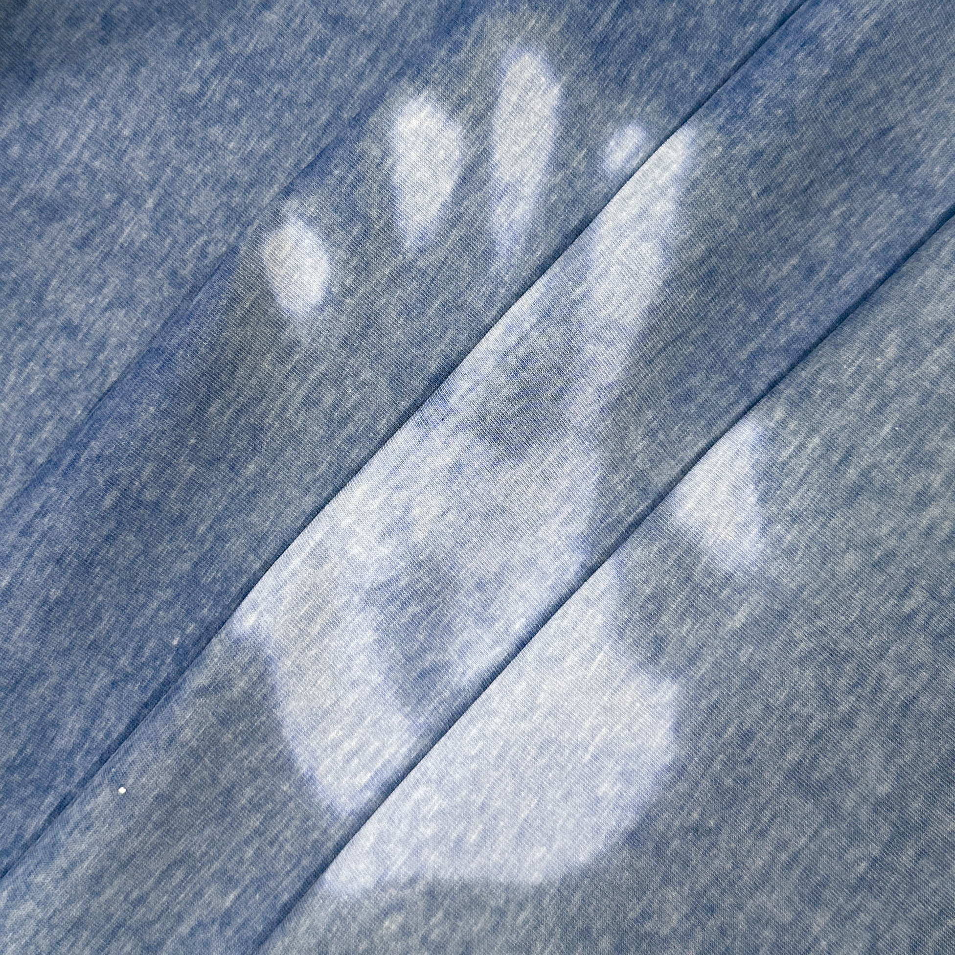 Термохромная кулирная гладь, синий/голубой