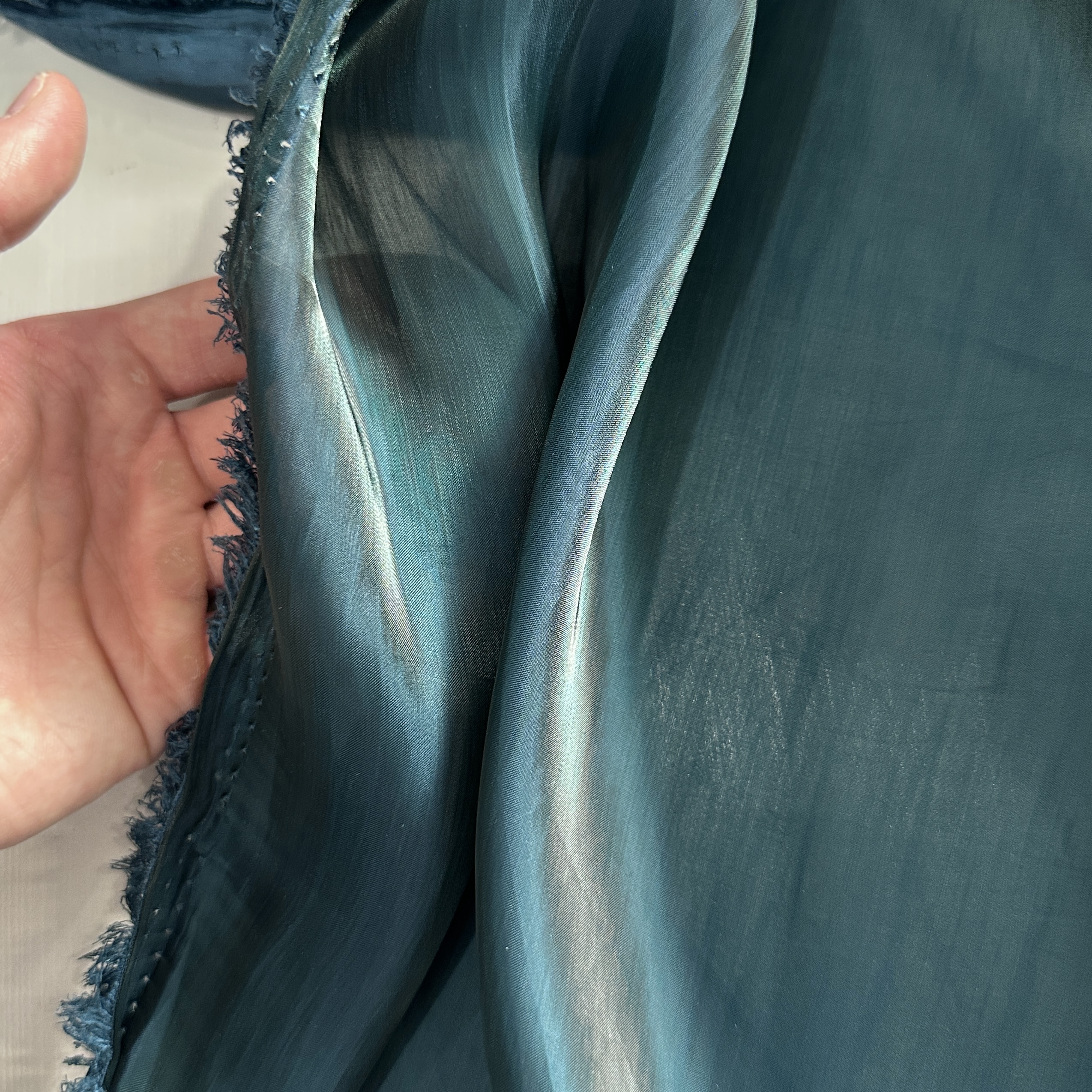 Органза жатка, изумрудный