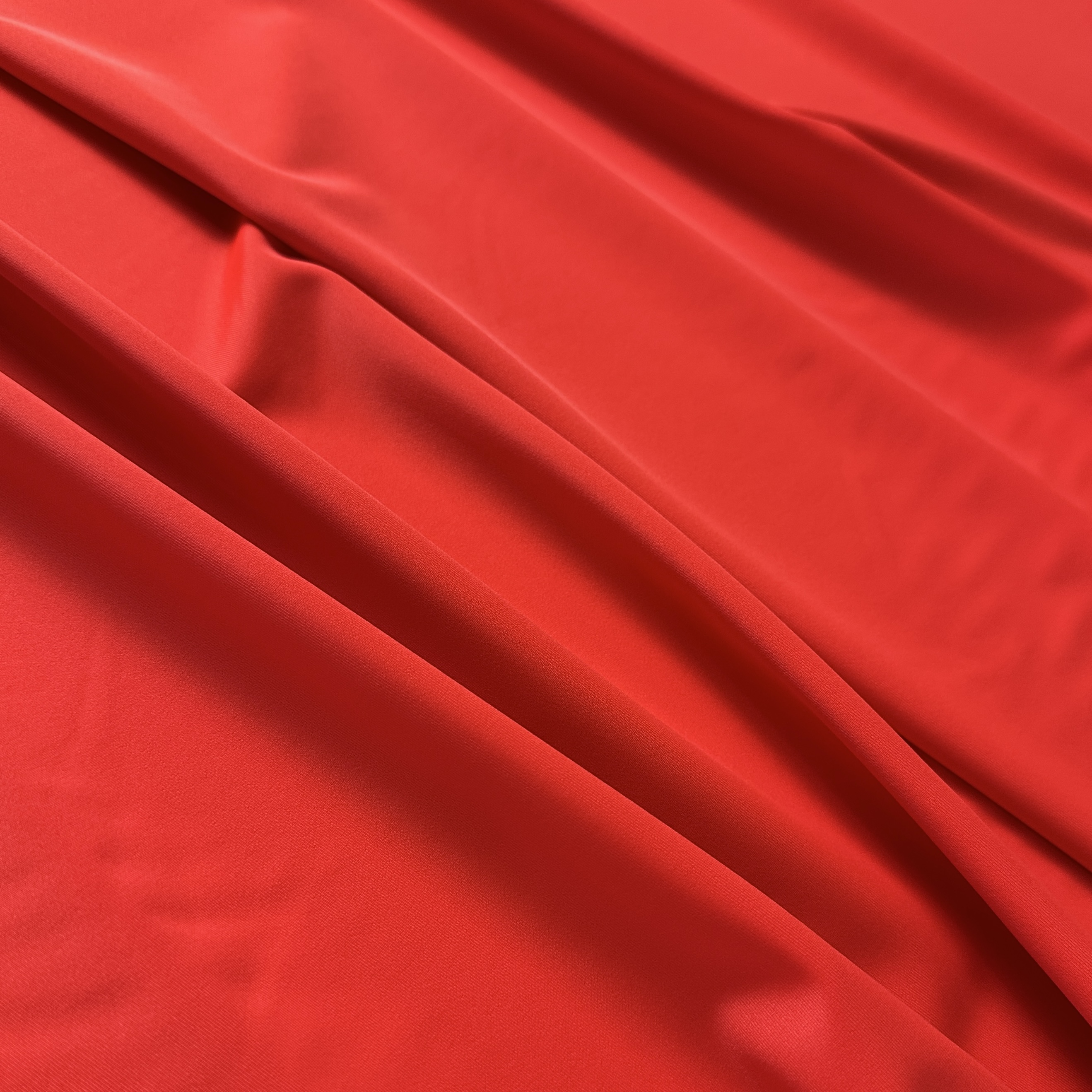 Трикотаж бифлекс матовый, красный