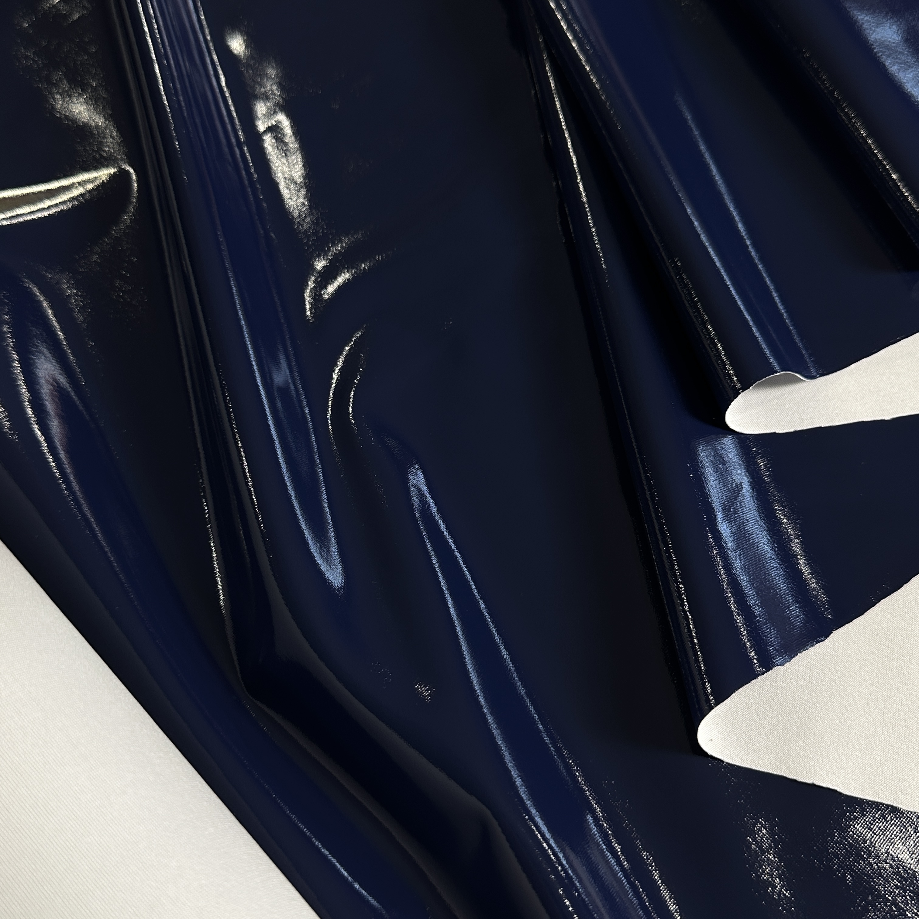 Лаке трикотаж, тёмно-синий