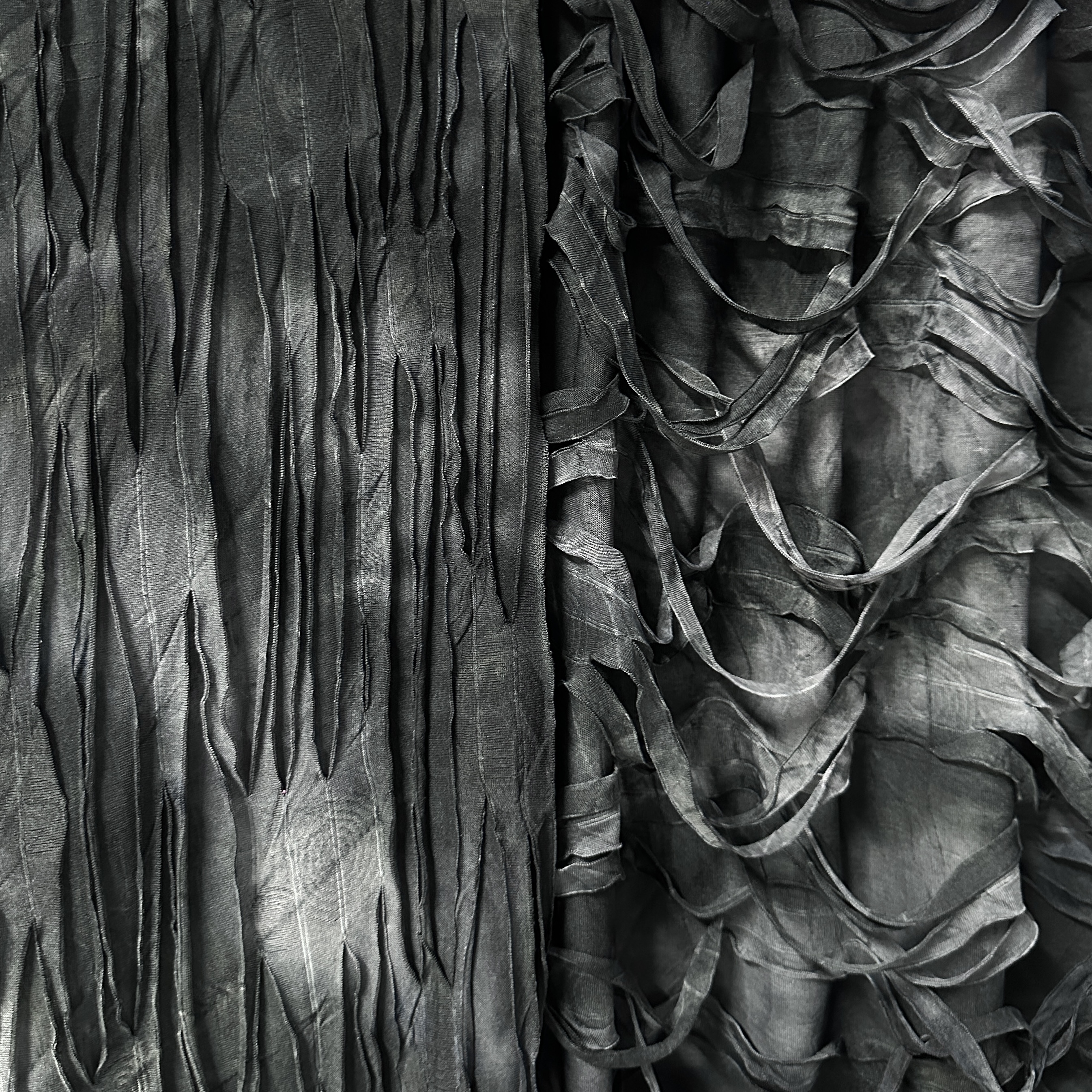 Трикотаж гранж, графит