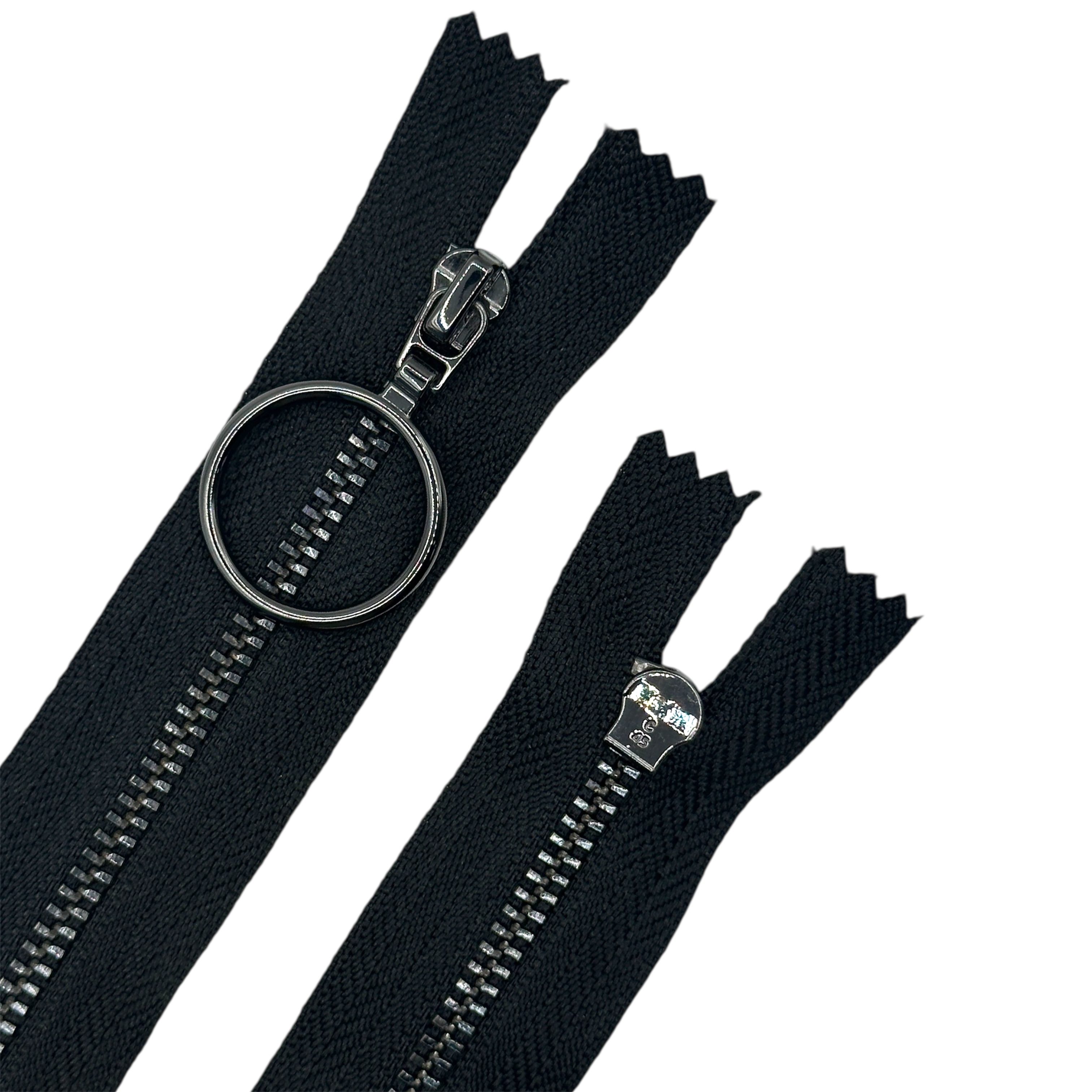 Молния металлическая №4 неразъемная 15 см, чёрный