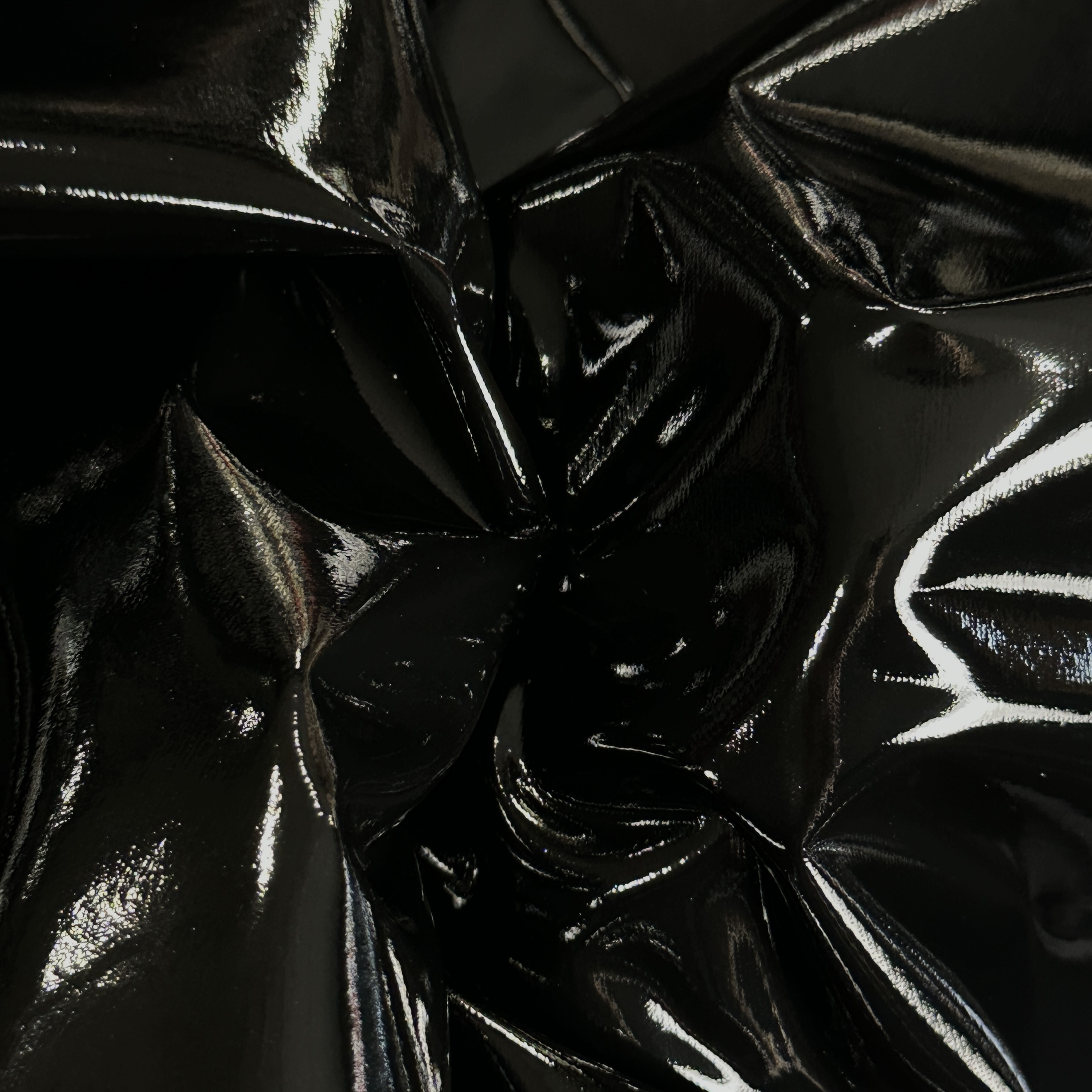 Лаке трикотаж, черный