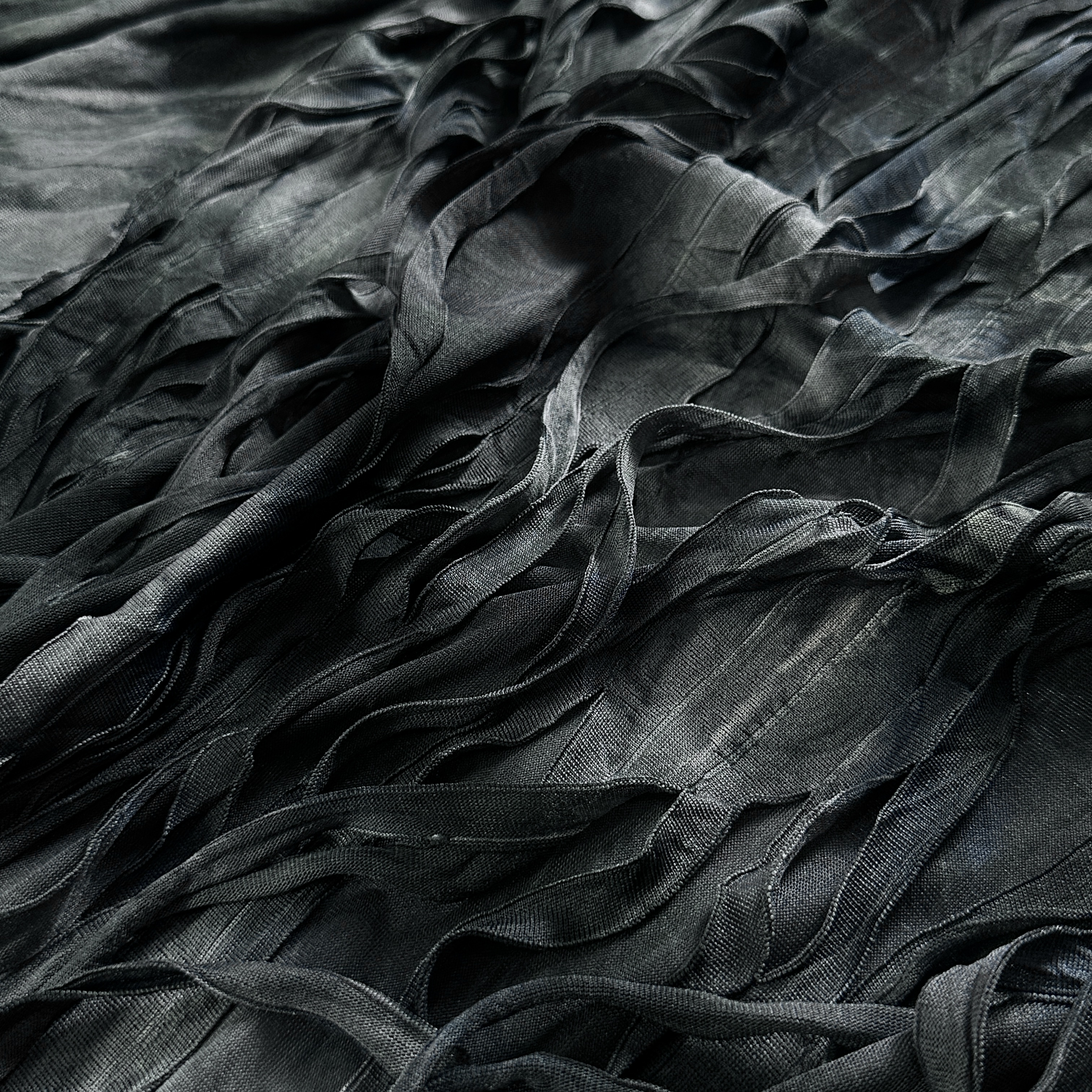 Трикотаж гранж, графит