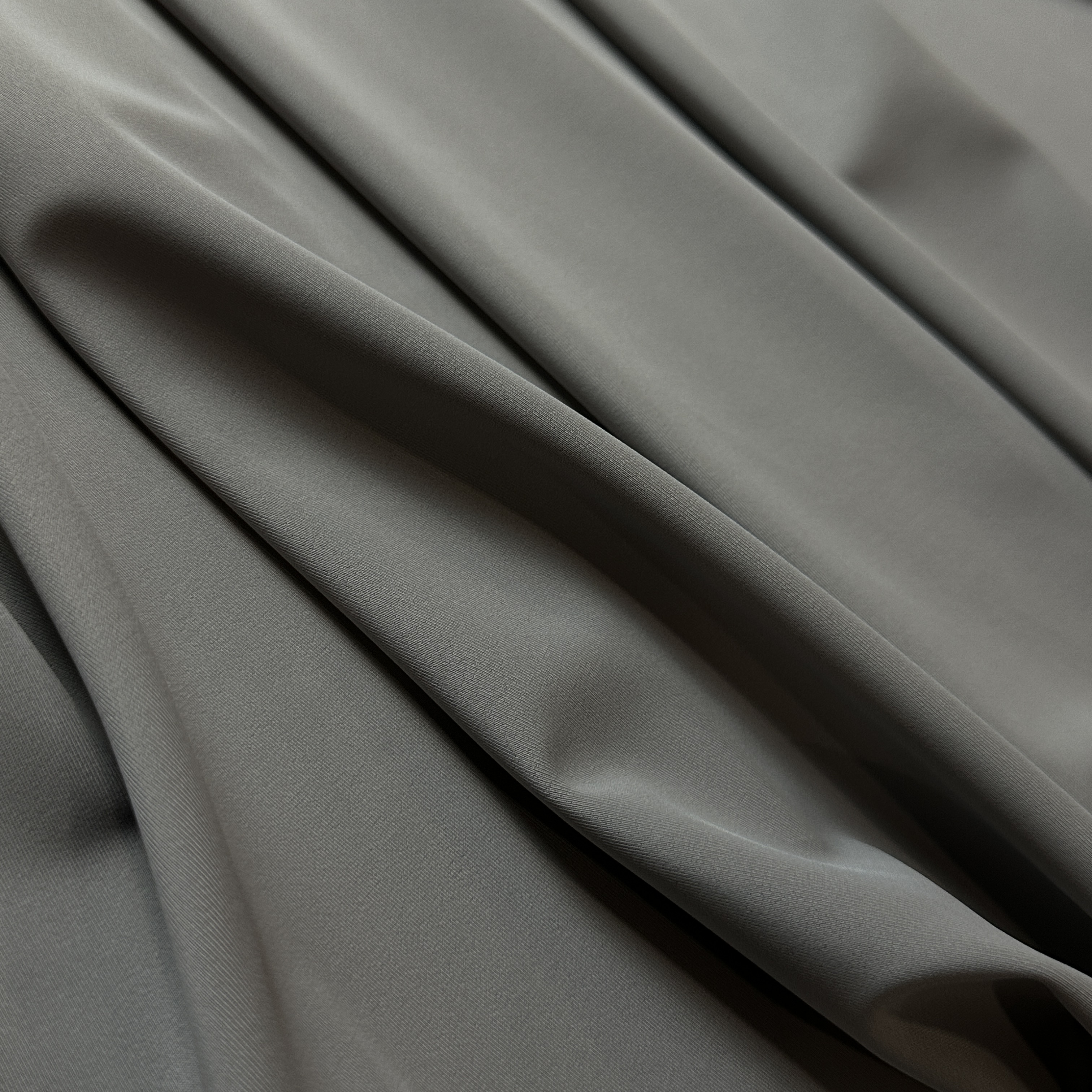 Трикотаж бифлекс матовый, серый