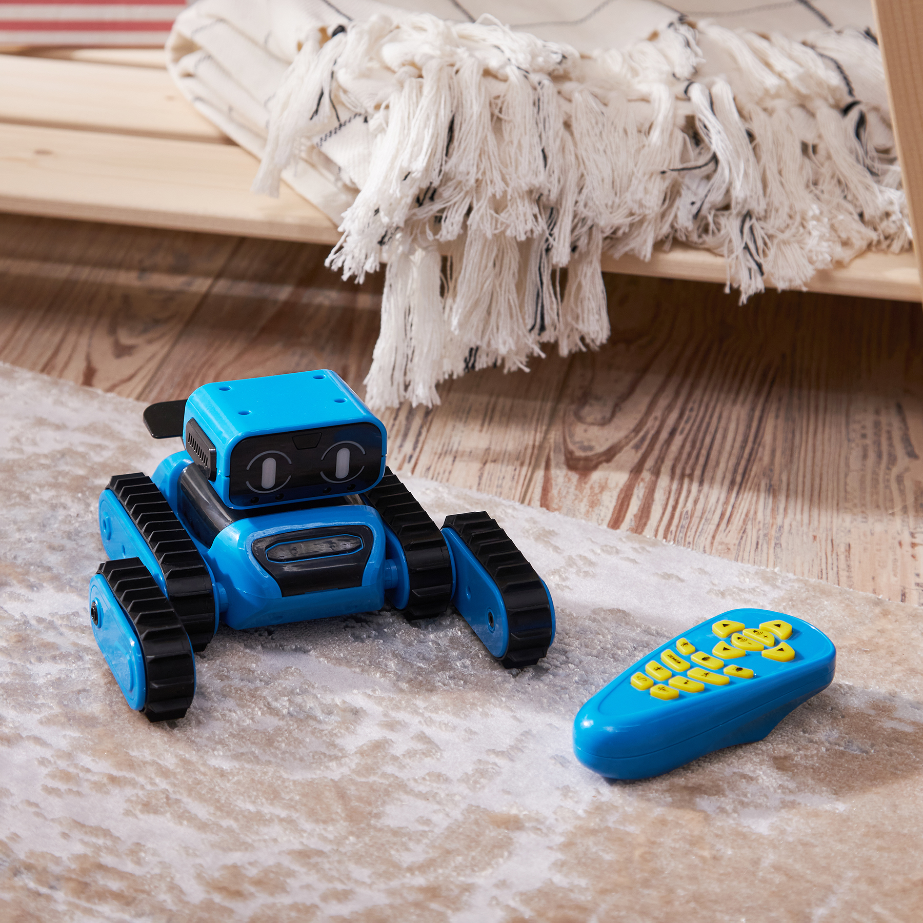 Конструктор-робот на дистанционном управлении, 28,8х12,5х23см, цвет голубой - #17