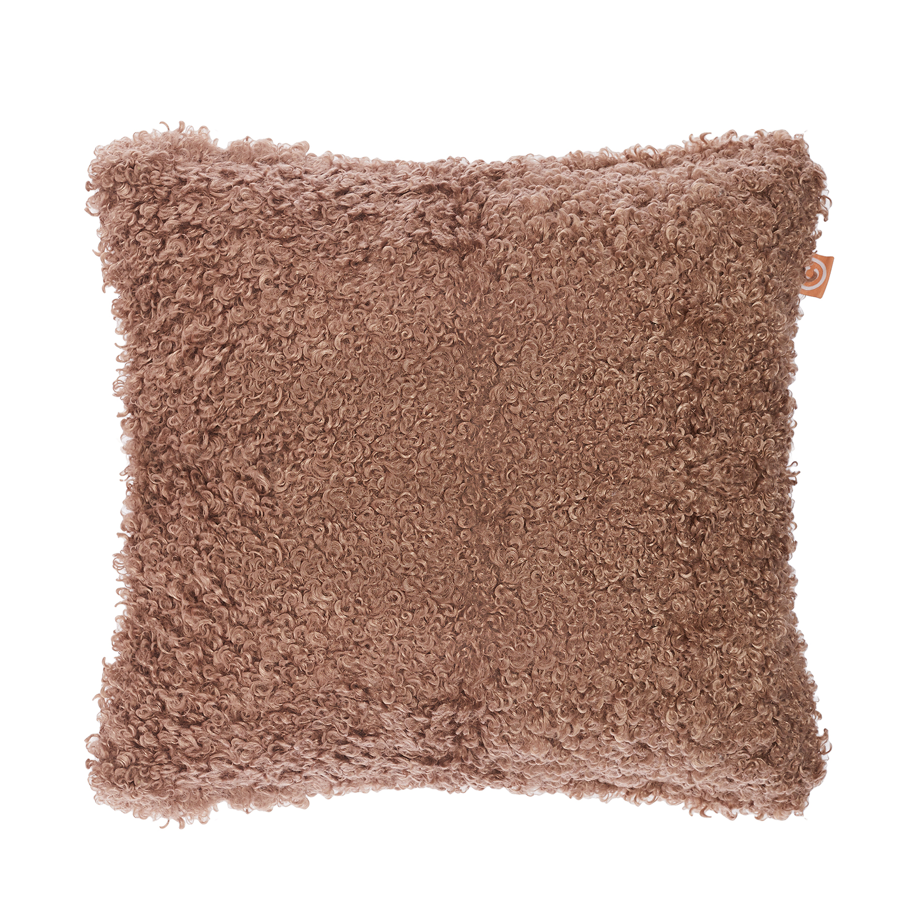 Чехол для подушки барашек Всёгазин, 50х50см, коричневый - #2