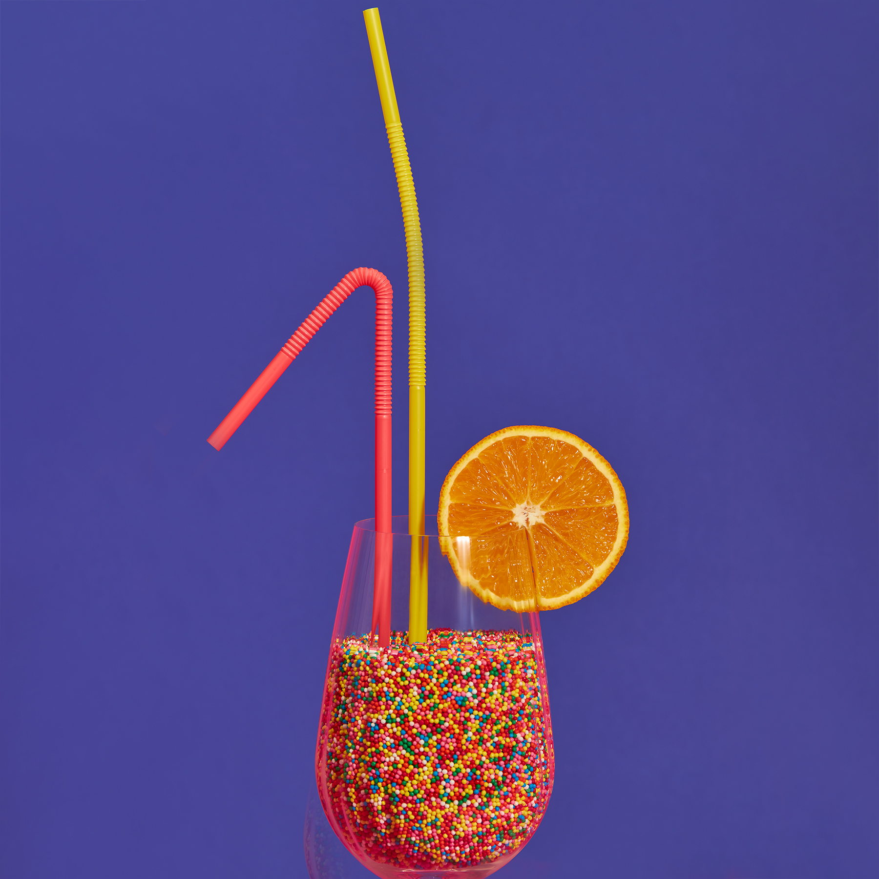 Трубочки для напитков 20шт, 265x5мм, "Фантазия", цветные - #8