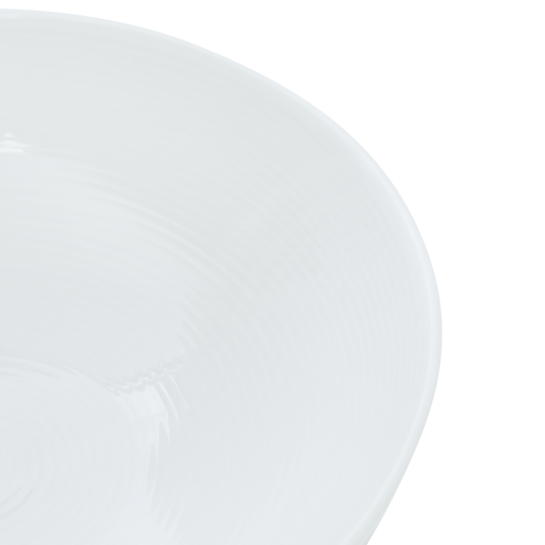 Cалатник из фарфора "Блан нуар", 17,5 см, цвет белый - #6