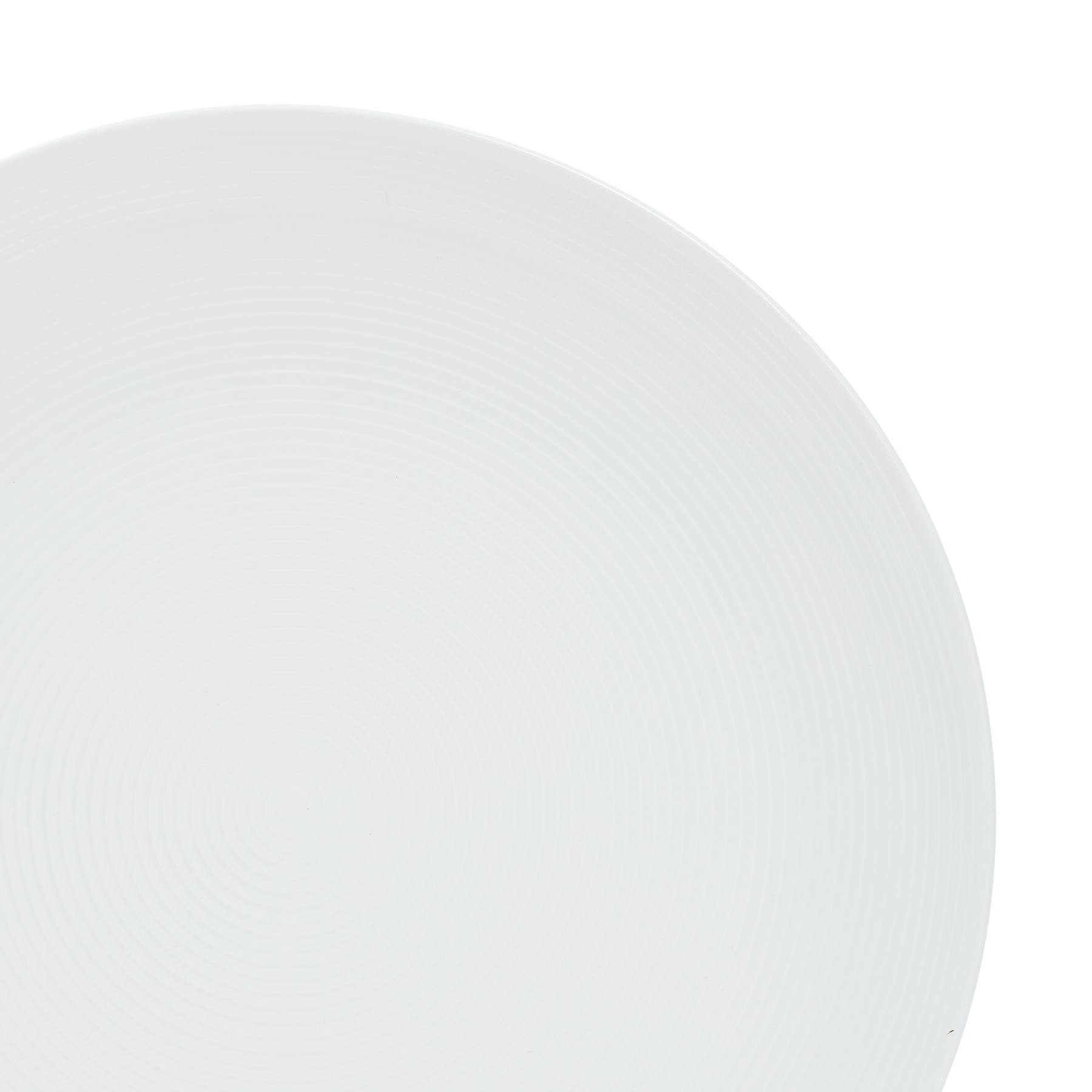 Тарелка-подставка из фарфора "Блан нуар", 26,5 см, цвет белый - #3