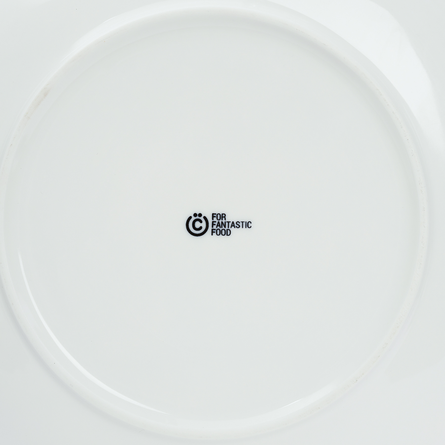 Тарелка-подставка из фарфора "Блан нуар", 26,5 см, цвет белый - #4