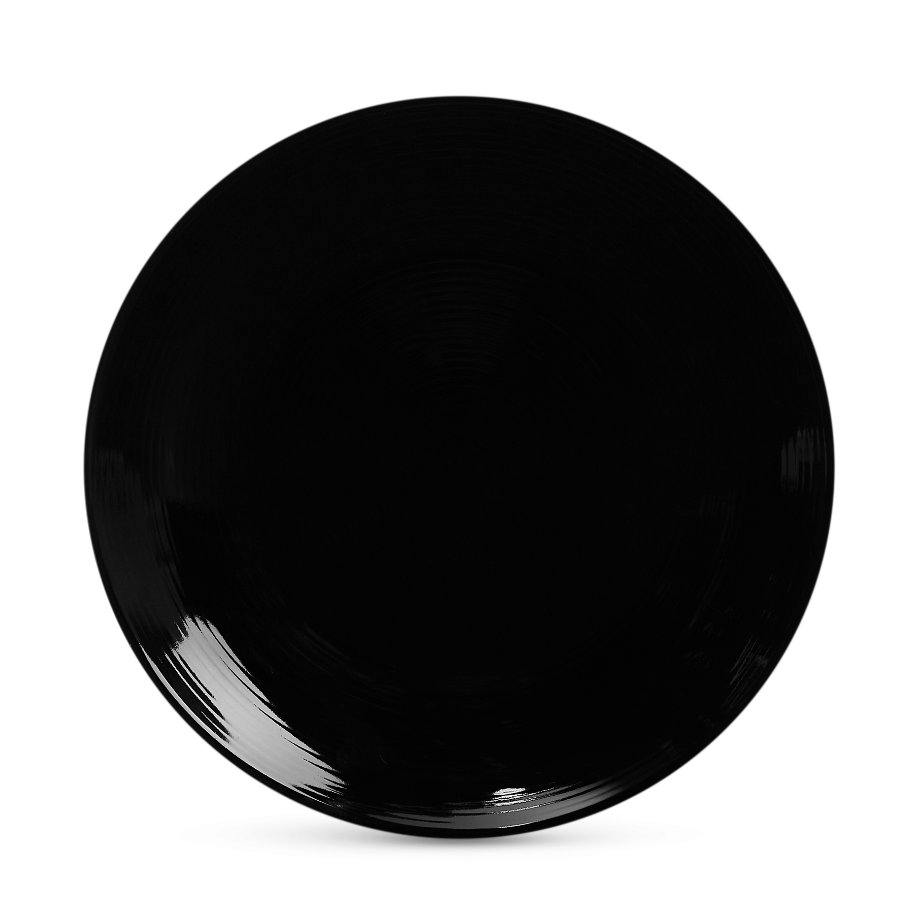 Тарелка для закусок из фарфора "Блан нуар", 22,5 см, цвет черный