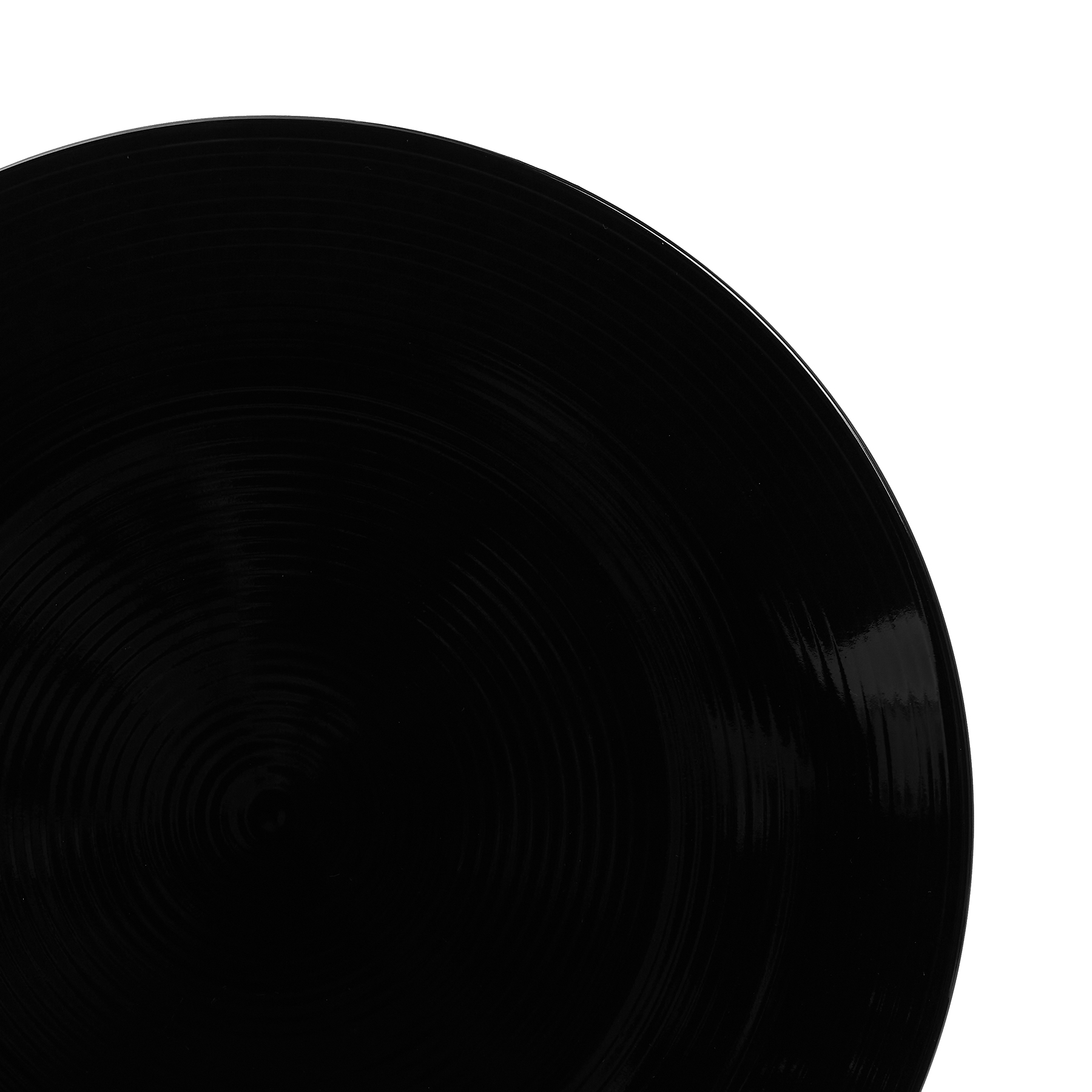 Тарелка для закусок из фарфора "Блан нуар", 22,5 см, цвет черный - #3