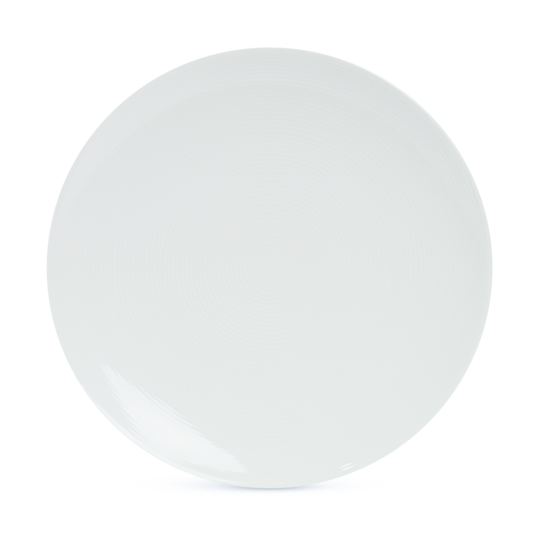 Тарелка-подставка из фарфора "Блан нуар", 26,5 см, цвет белый