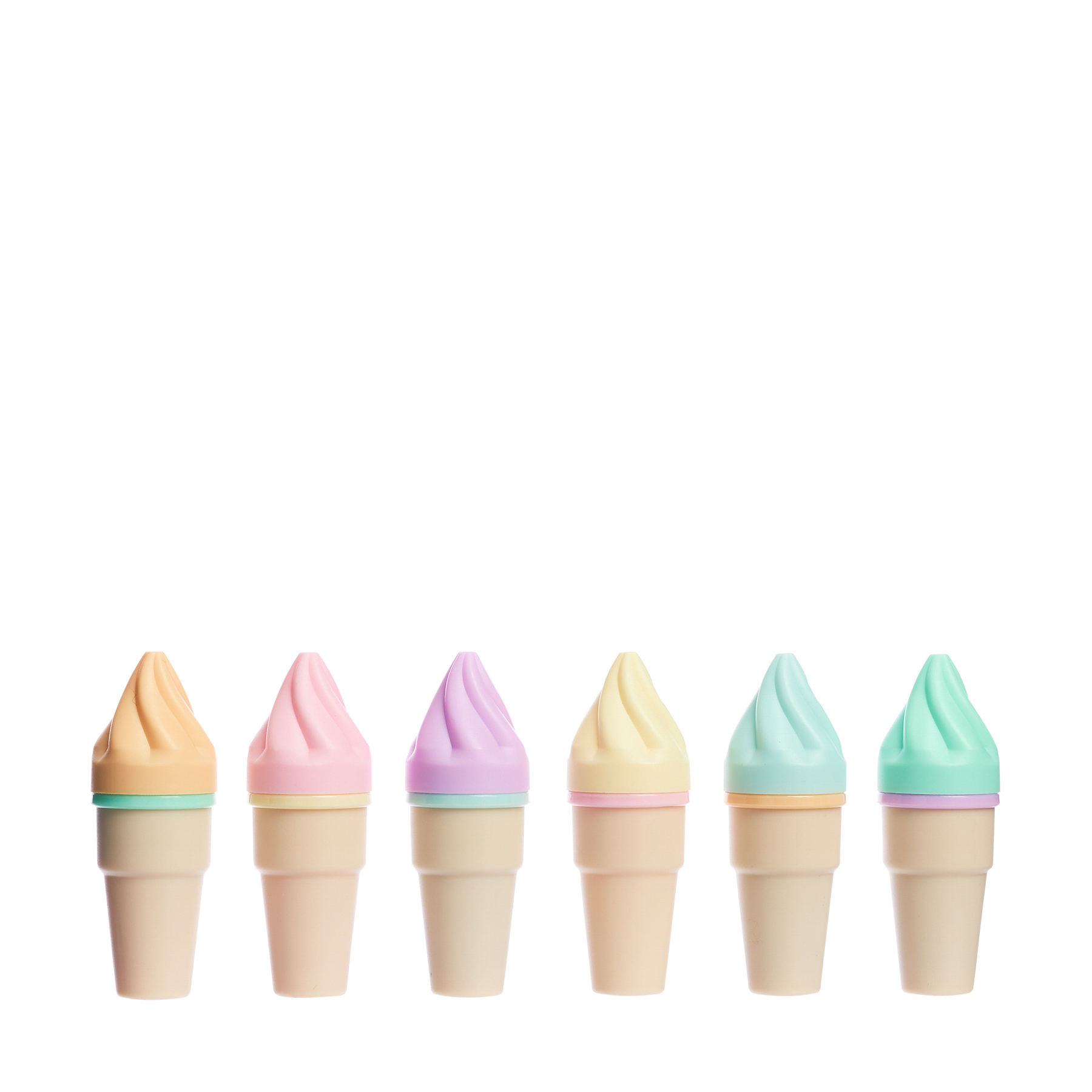 Набор маркеров-выделителей в форме "Мороженое", 6 цветов