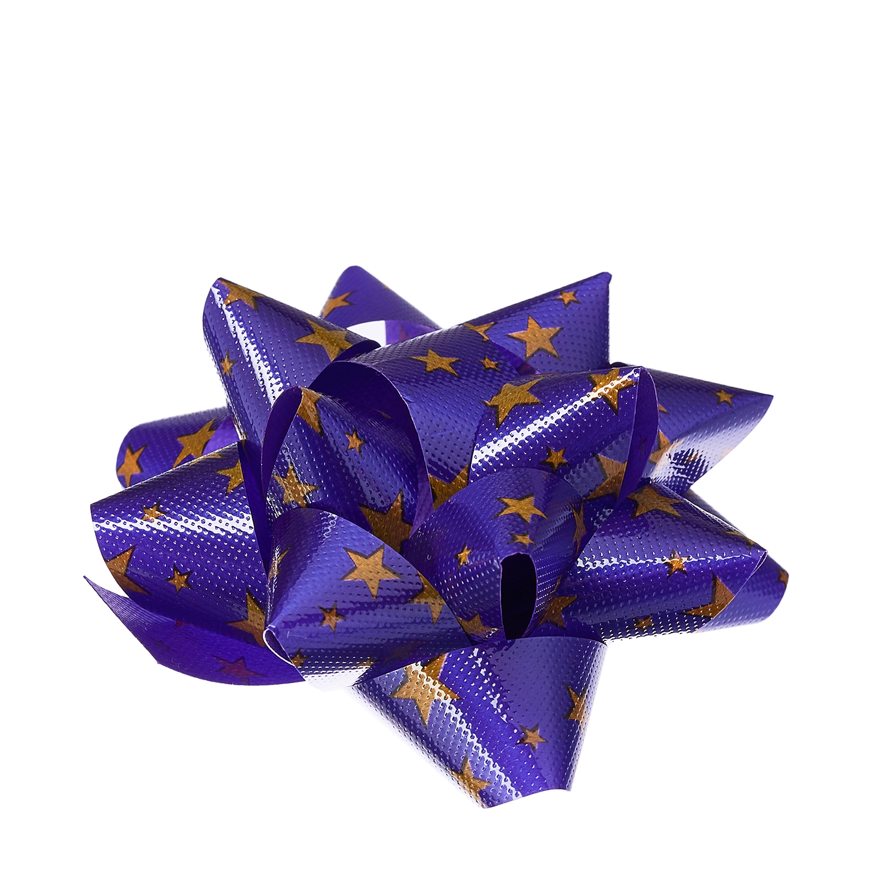 Набор подарочных бантов 2шт, синие со звездами, 7см - #3