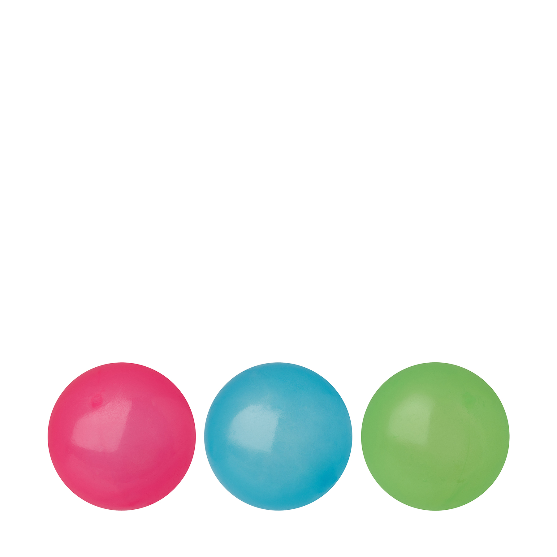Летающие шары-лизуны салатовый, синий и розовый, 14х19см - #5