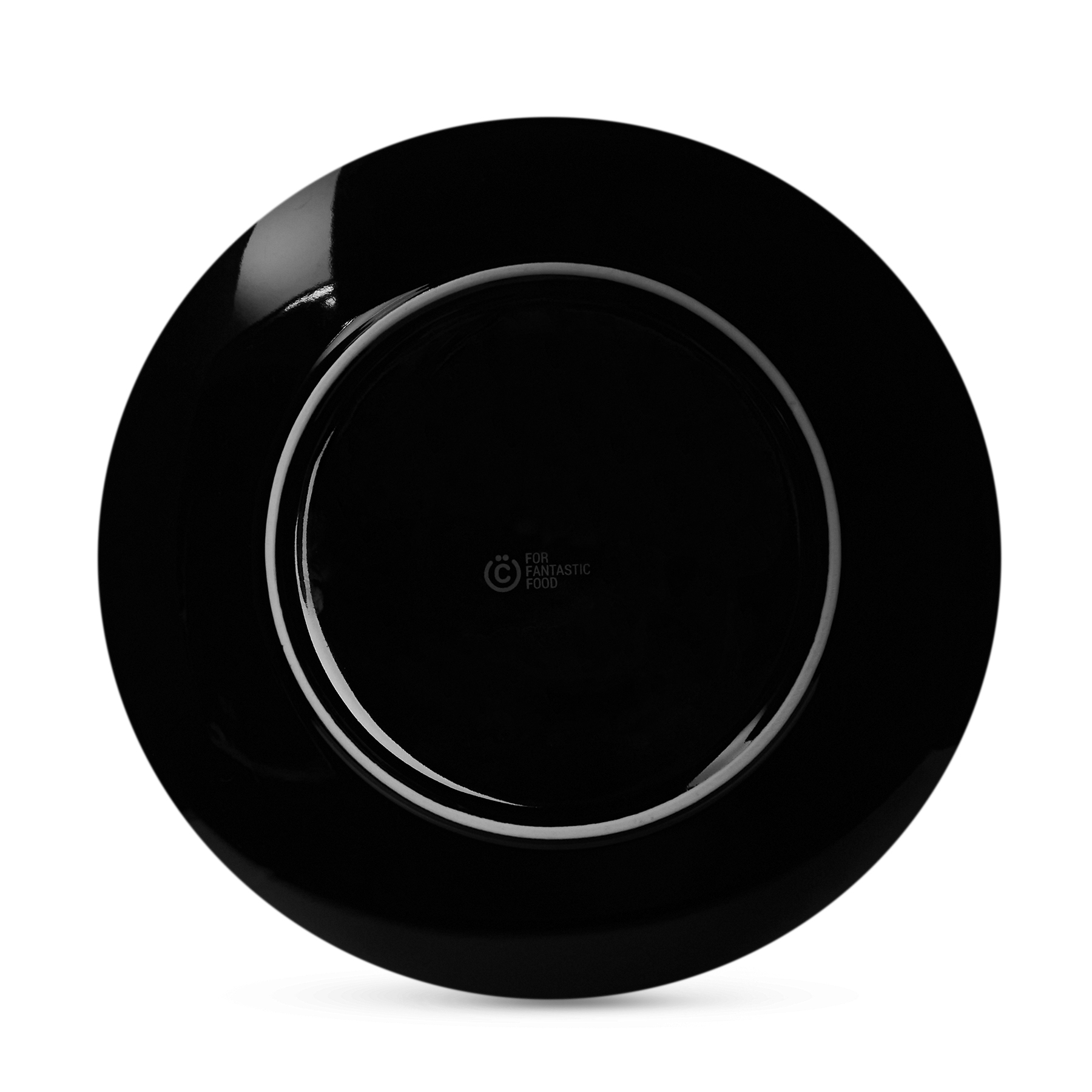 Тарелка для закусок из фарфора "Блан нуар", 22,5 см, цвет черный - #2