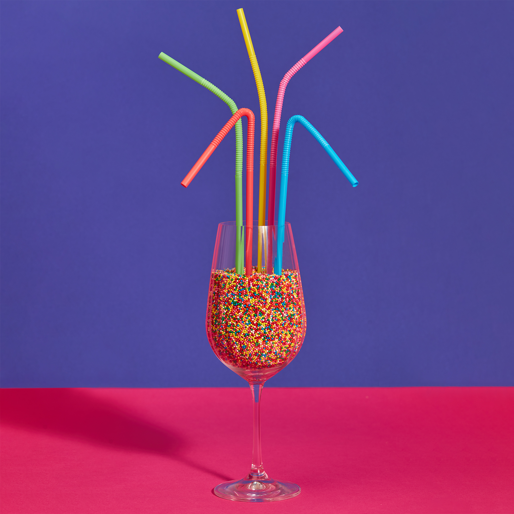Трубочки для напитков 20шт, 265x5мм, "Фантазия", цветные - #5