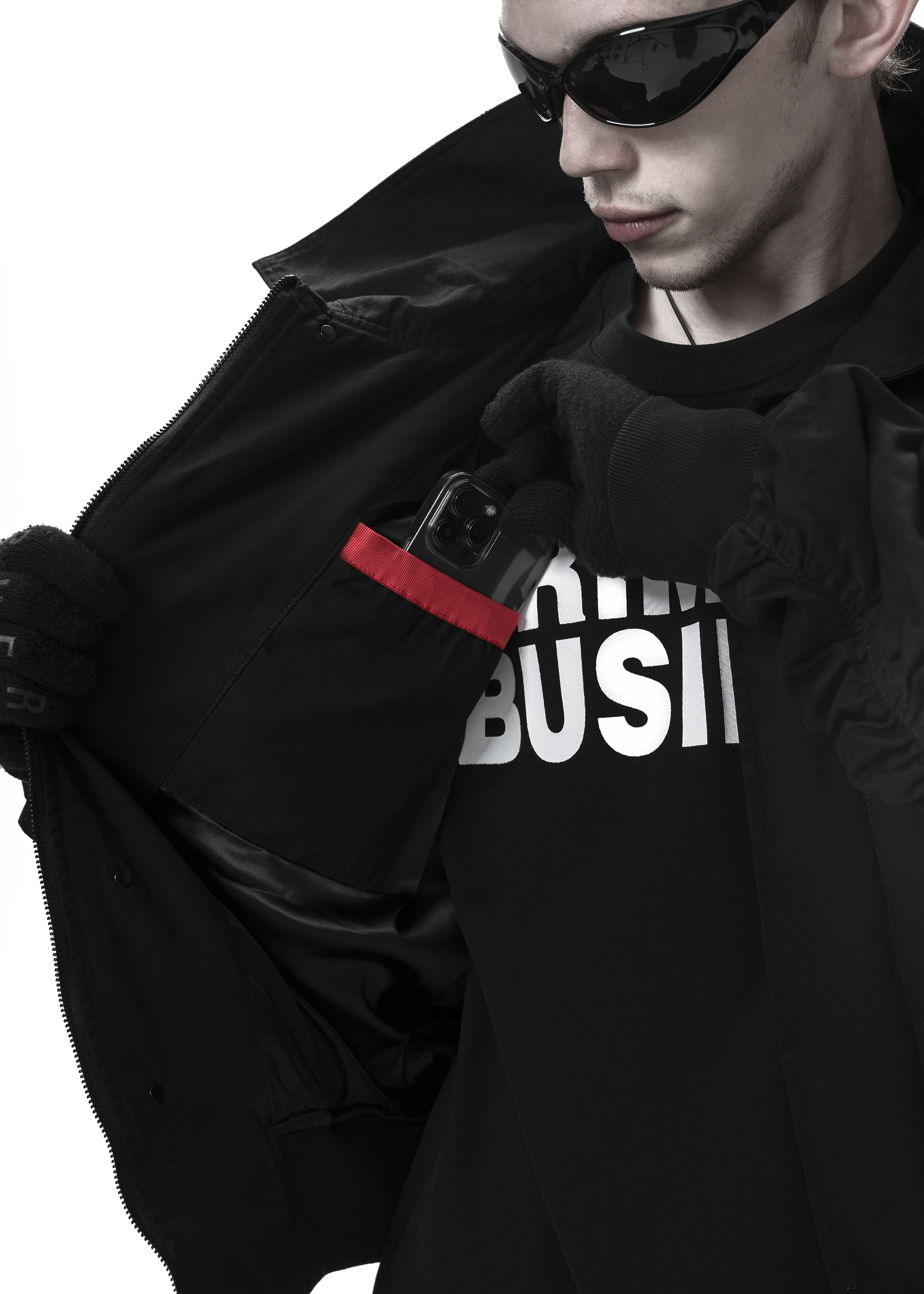 Бомбер «Cash dry V2 black» - 9