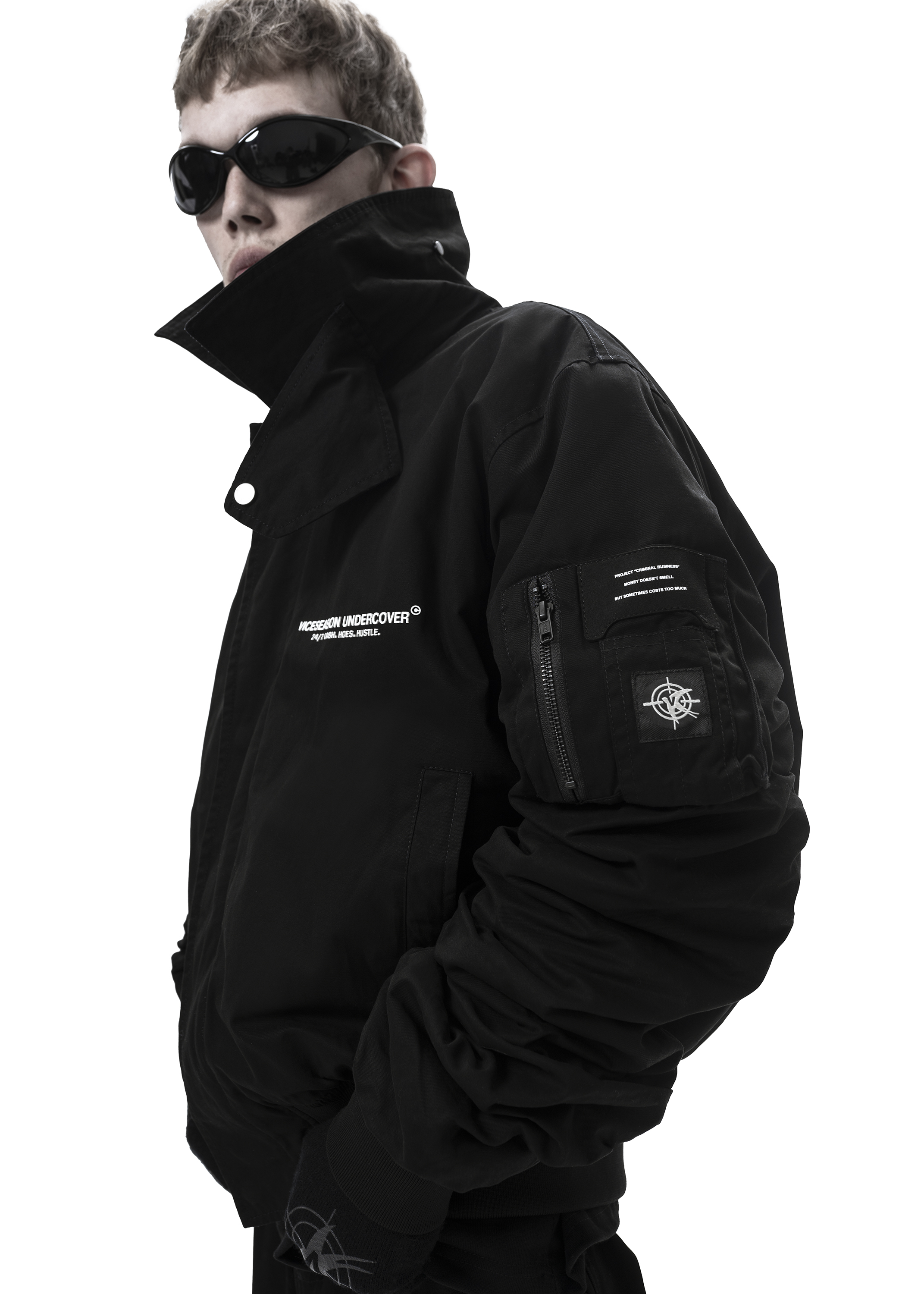 Бомбер «Cash dry V2 black» - 4