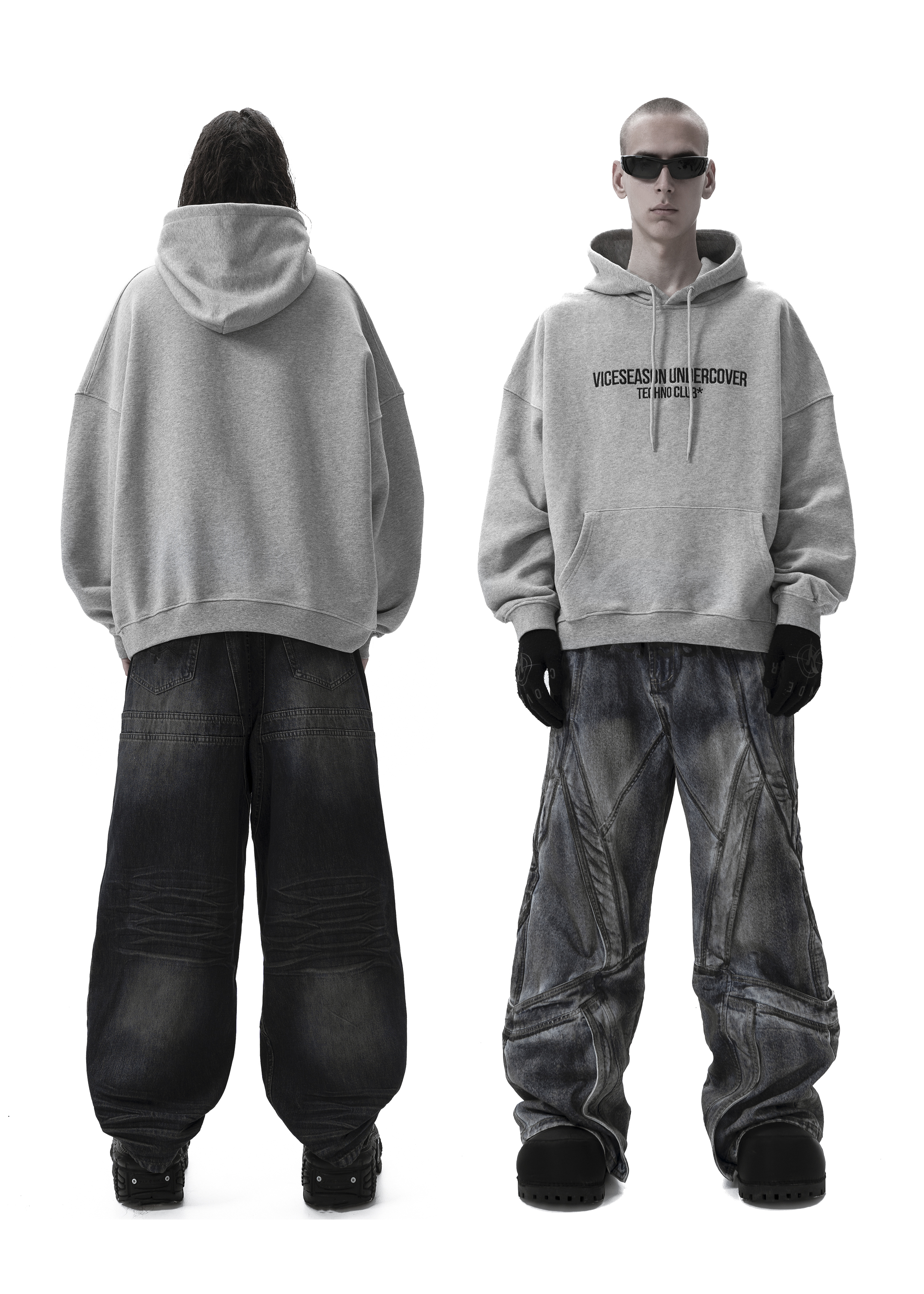 Худи «Techno club gray» - 2