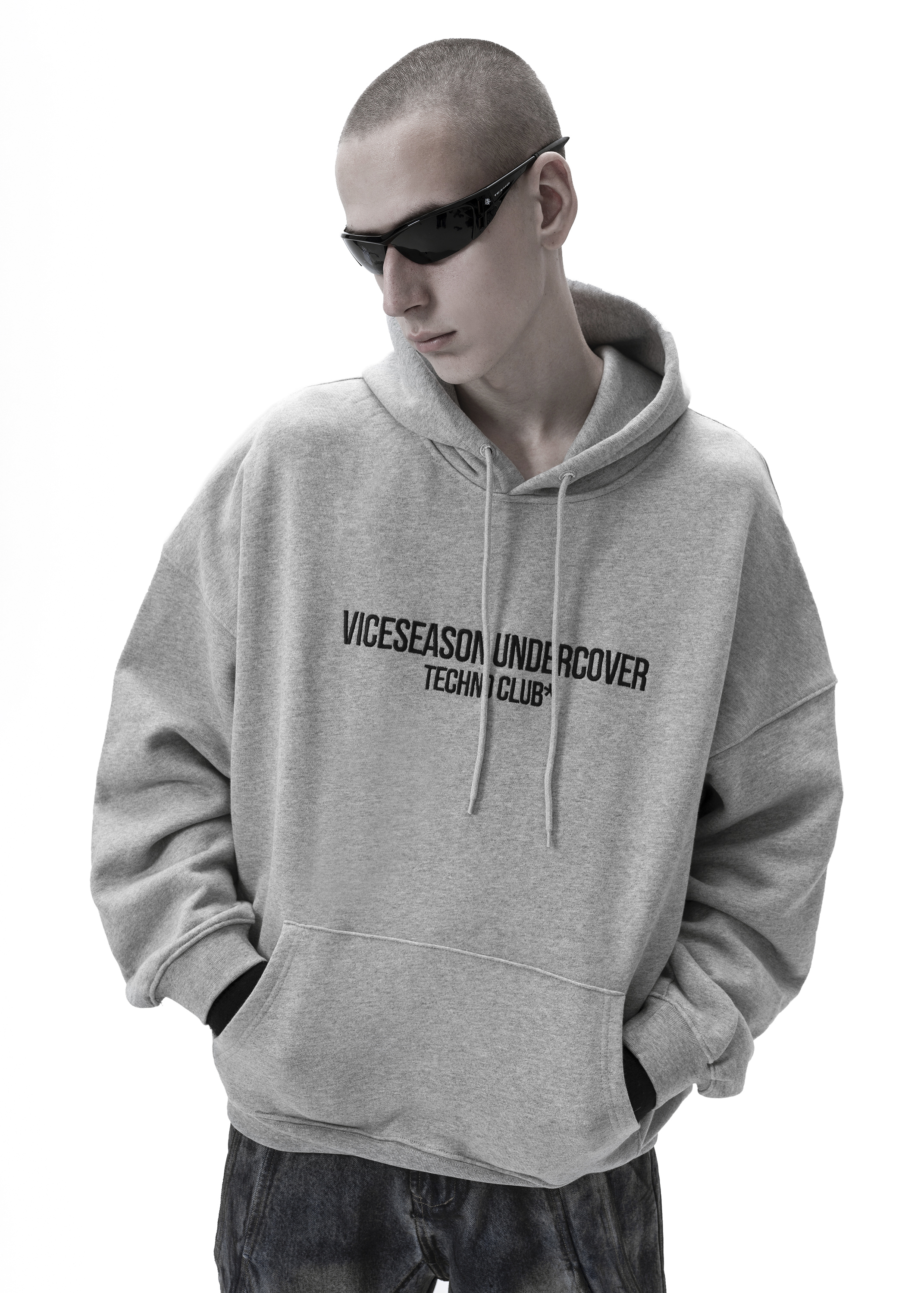 Худи «Techno club gray» - 4